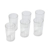 7143B Round Clear Plastic Water Glass Juice Beer Wine Plastic Unbreakable Transparent Glass Set ( 300ml 6pc ) (Brown Box)