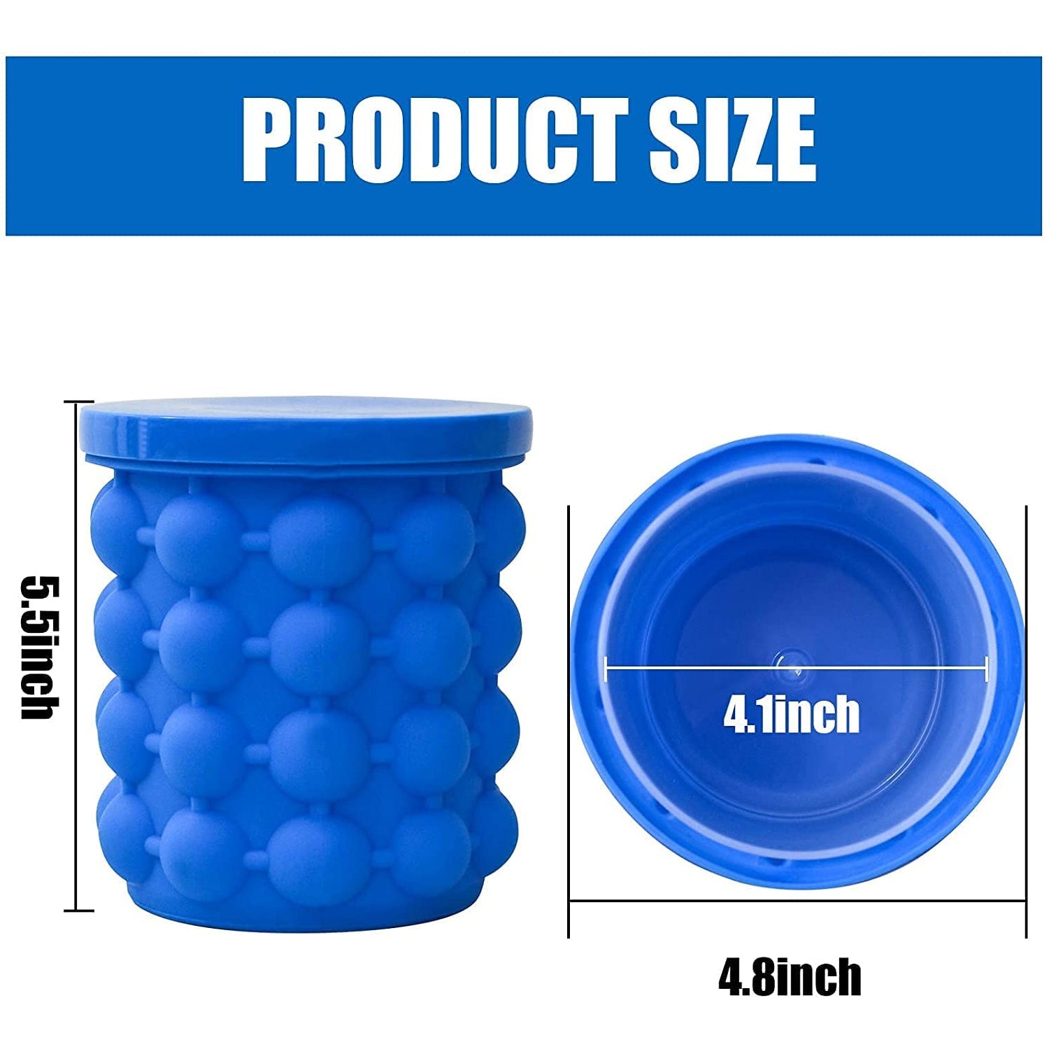 7196 Magic Silicone Ice Cube Maker Genie Space Saving Kitchen Ice Bucket Summer Beach.