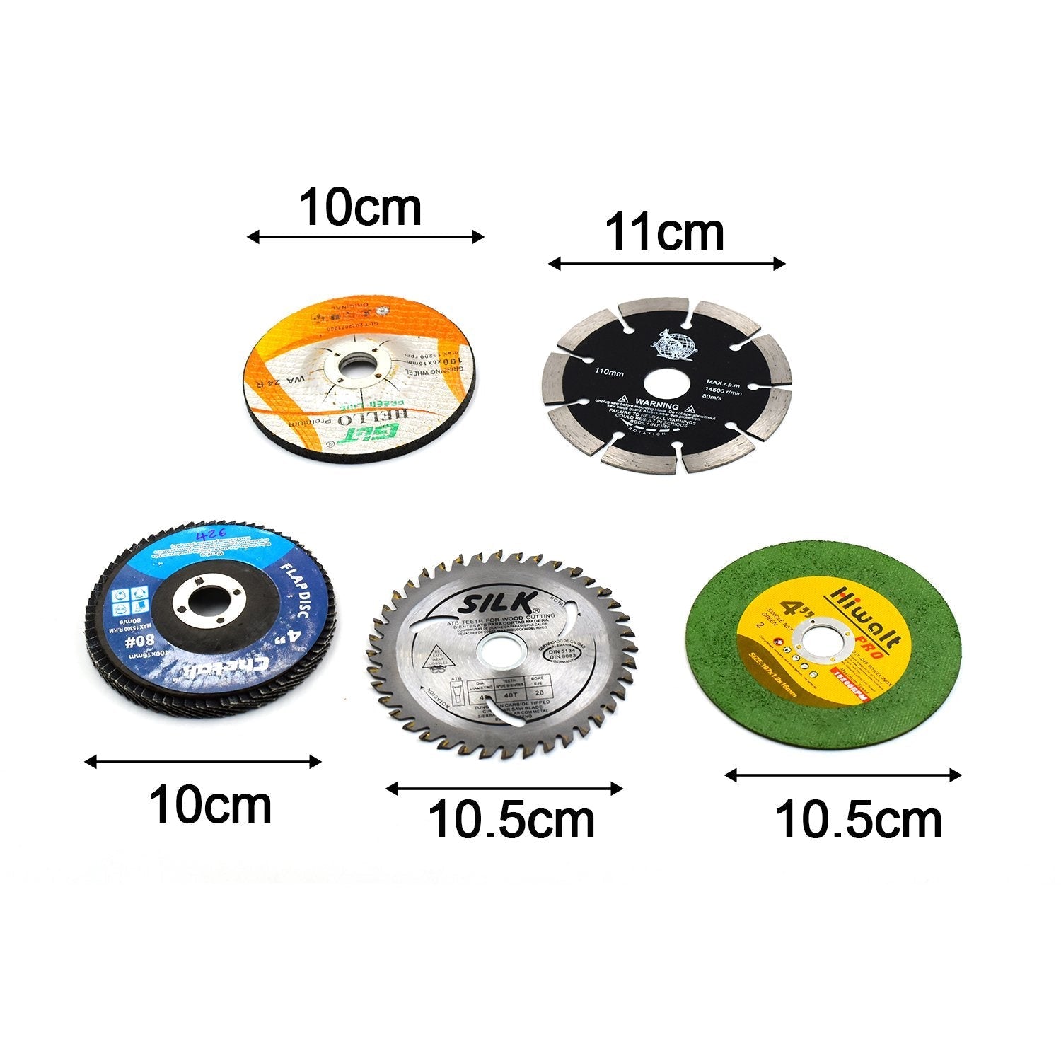 1781 5Pc Grinding Wheel Set For Cutting Wooden Or Marbles