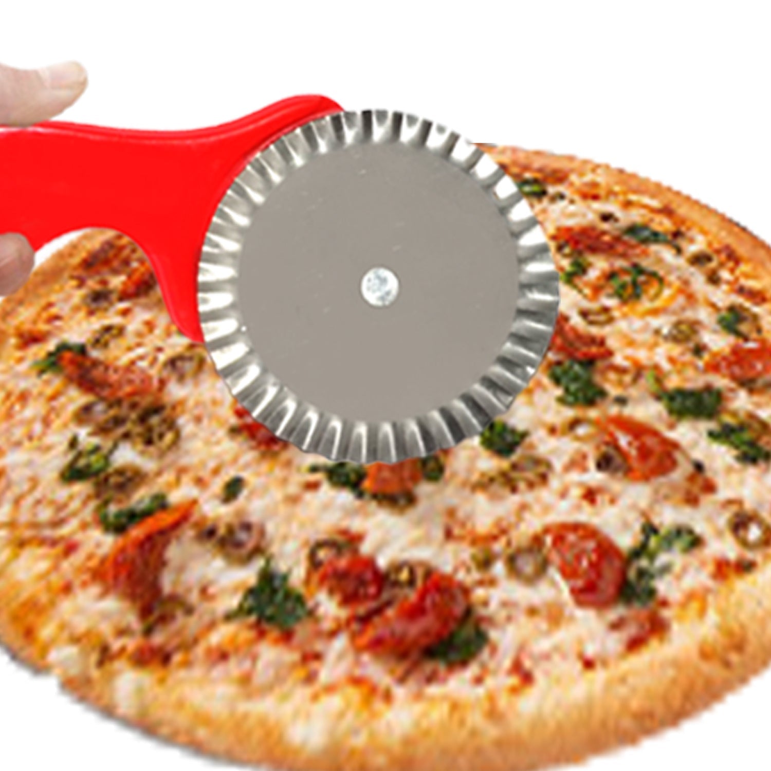 0725 Curly Pizza Cutter/Pastry Cutter/Sandwiches Cutter