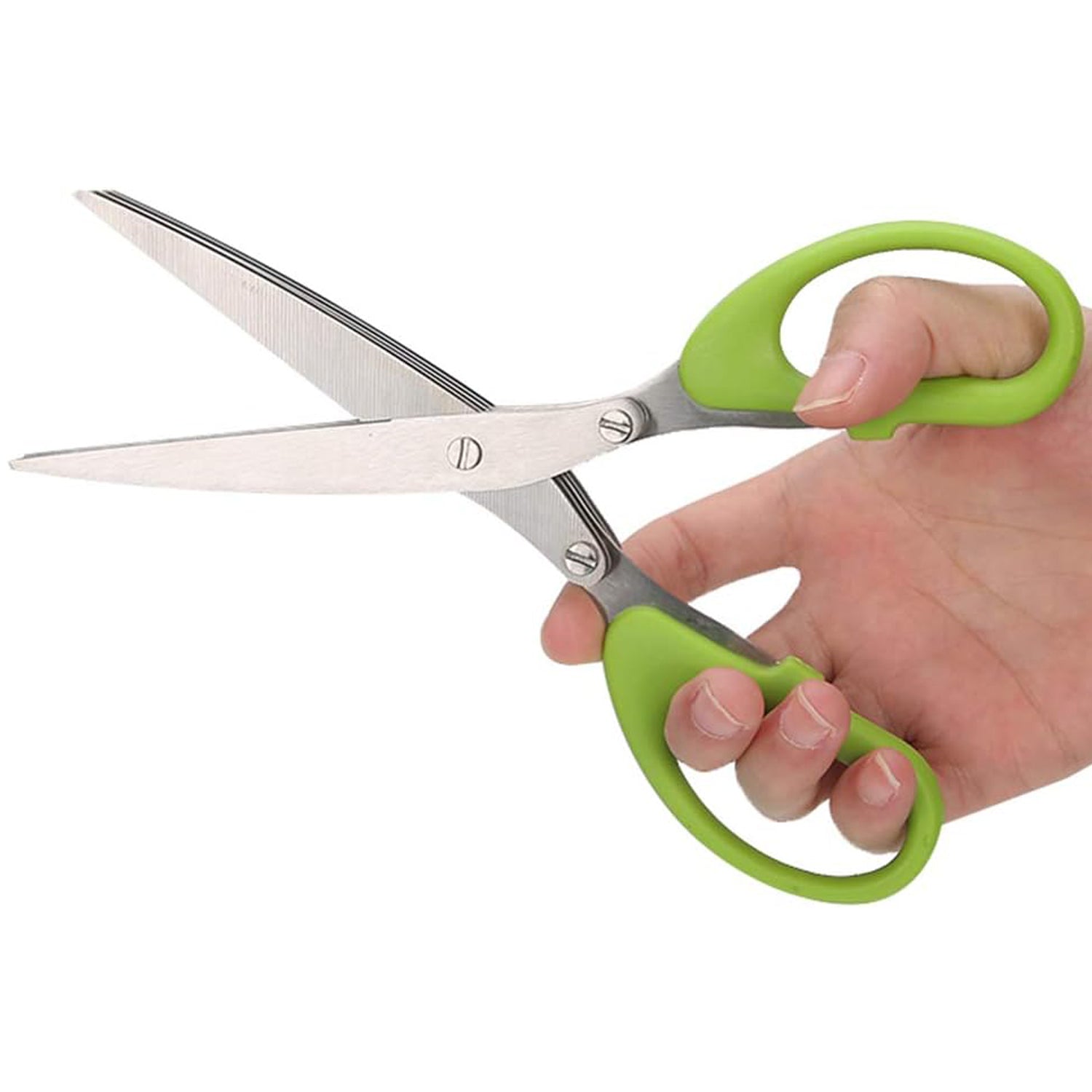 1564 Multifunction Vegetable Stainless Steel Herbs Scissor with 3 Blades