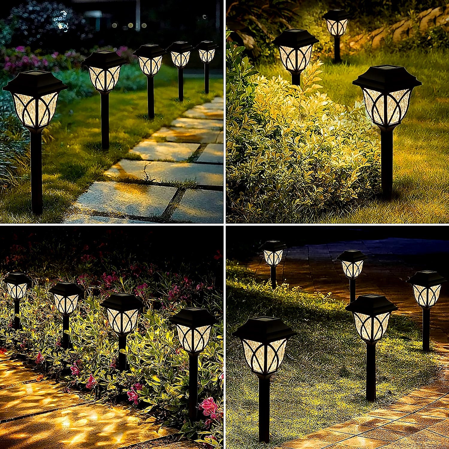 6625 Solar Garden Lights LED Outdoor Stake Spotlight Fixture for Garden Light (Pack of 2pc )