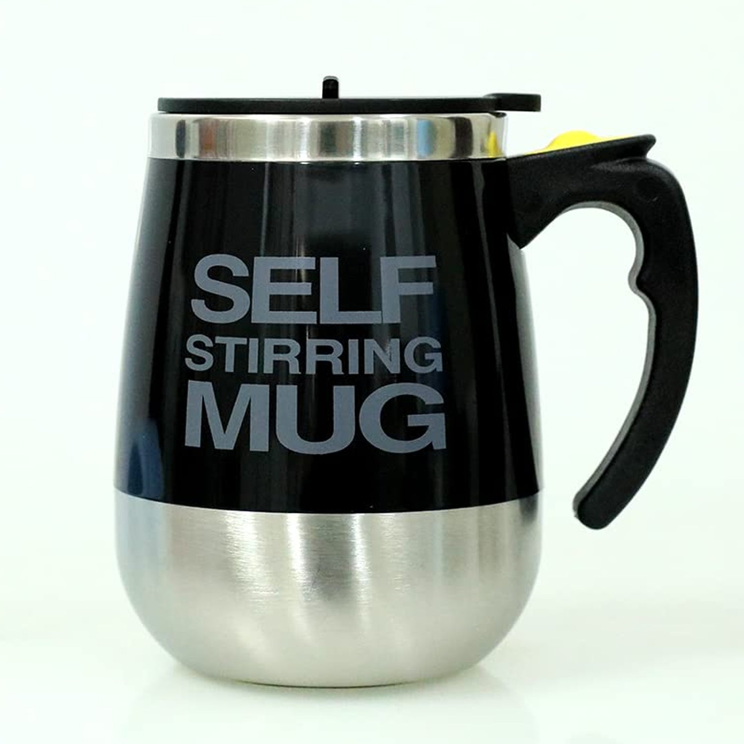 8246 Self Stirring Mug With Lid used in all kinds of household and official places for serving drinks, coffee, any types of beverages etc. (1 Pc / 400 ML)