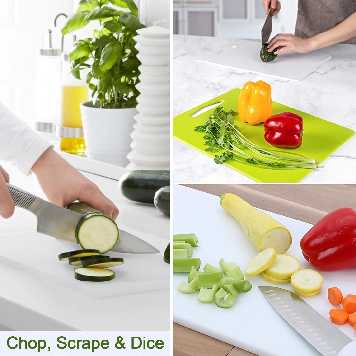 0086 Kitchen Plastic Cutting/Chopping Board