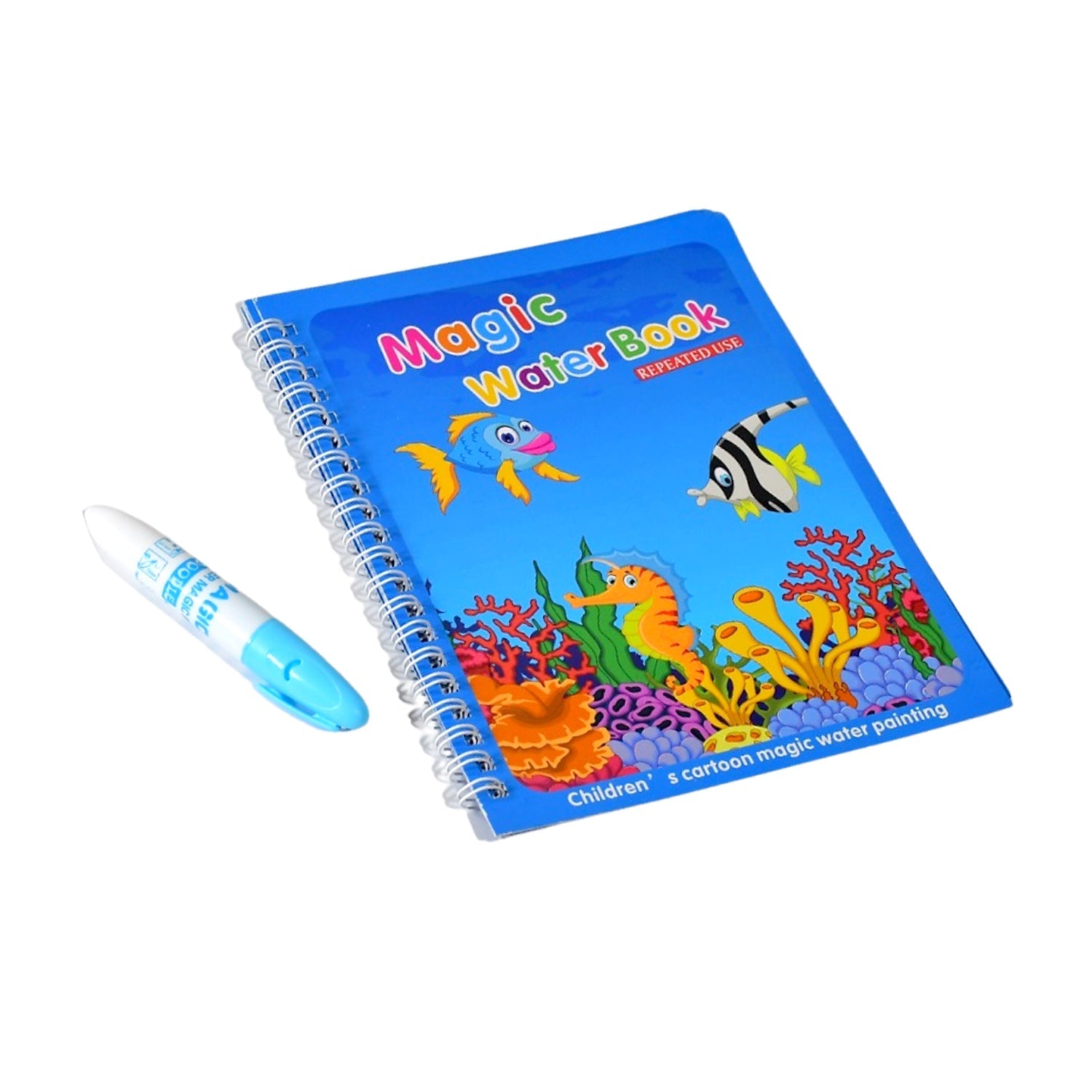 8091 Magic Water Quick Dry Book Water Coloring Book Doodle with Magic Pen Painting Board