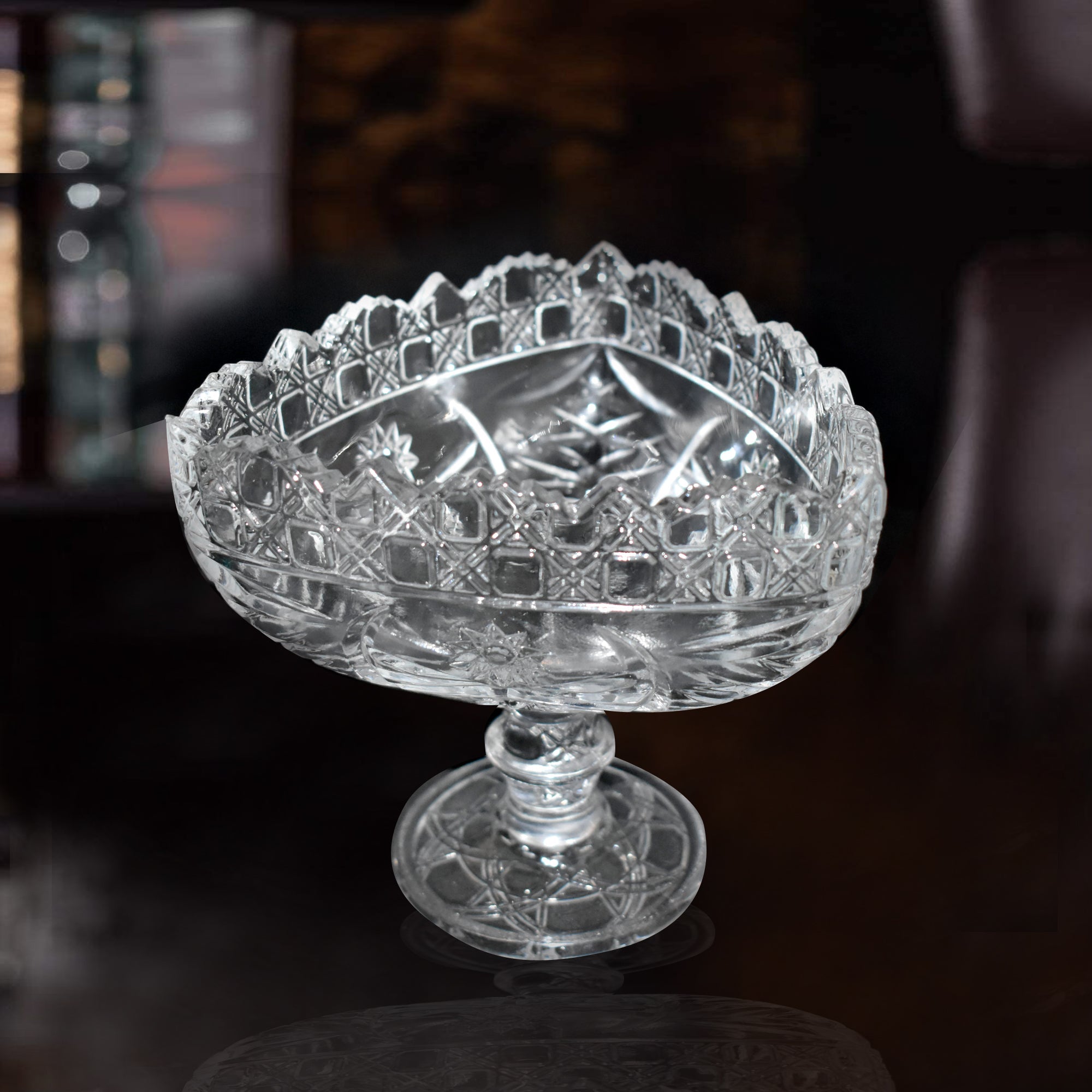 2361 Crystal Touch Beautiful Decorative Designer Fruit Glass Bowl