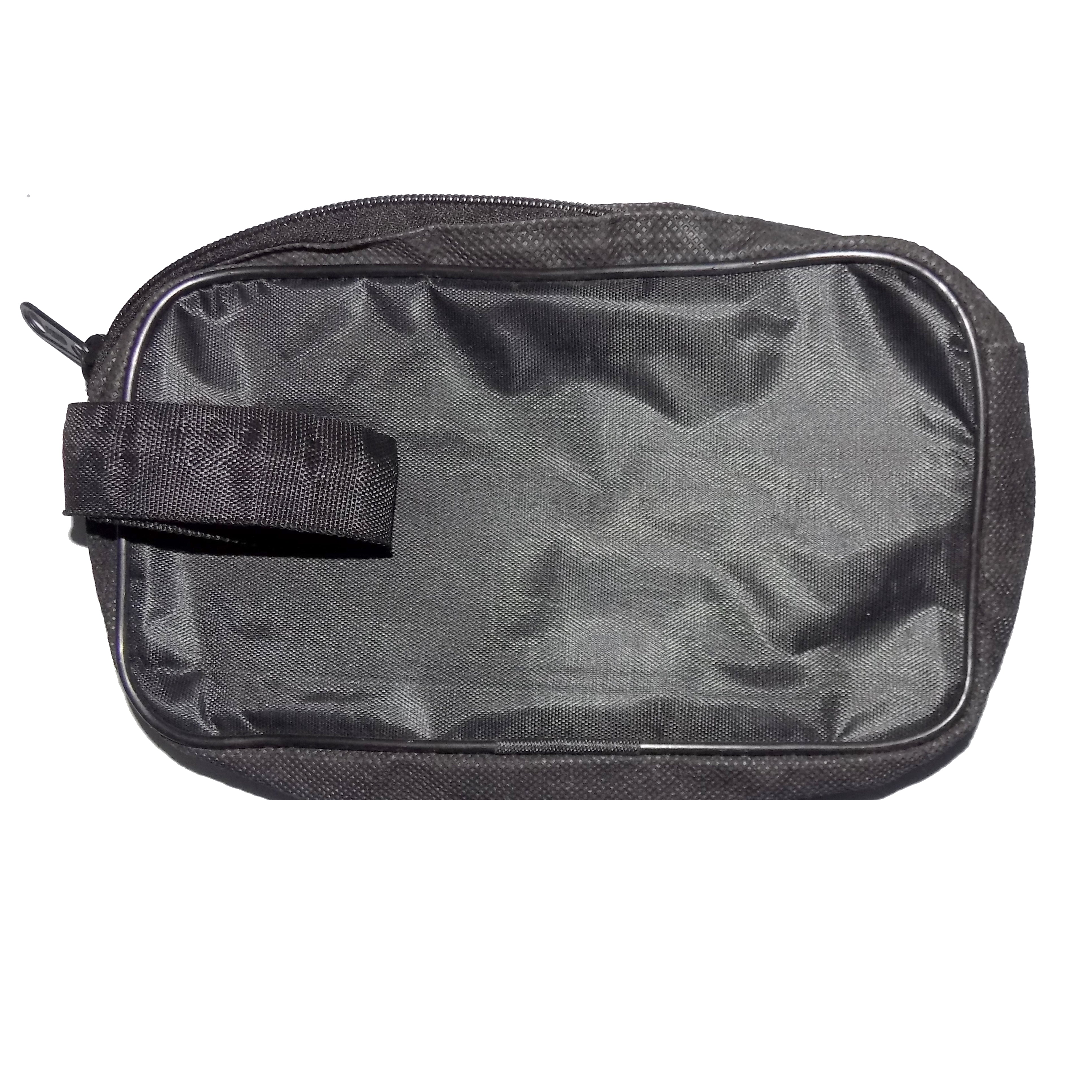 0846 Portable Travel Hand Pouch/Shaving Kit Bag for Multipurpose Use (Black)