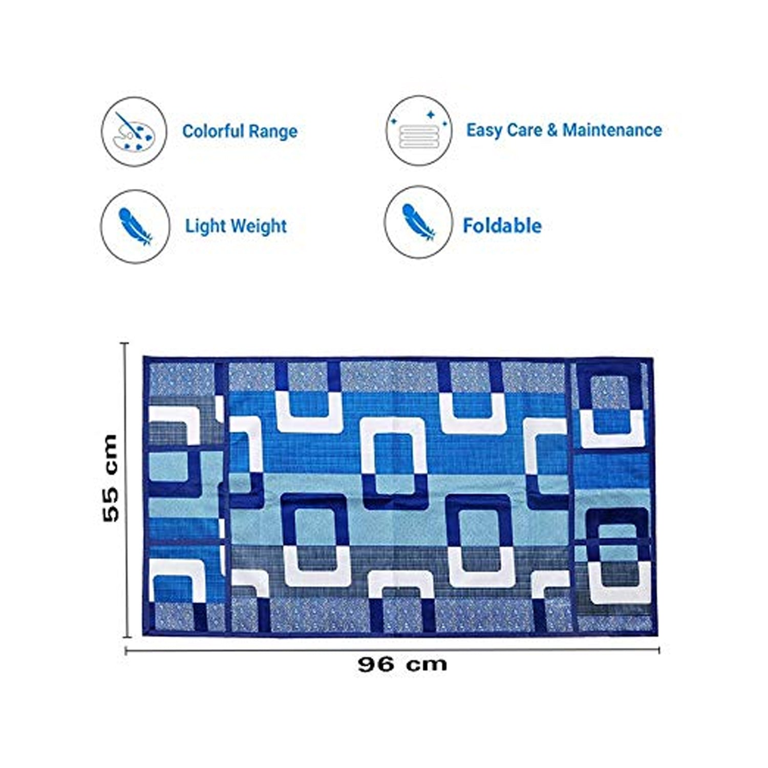 1085 Fridge Top Cover with 6 Utility Pockets and 4 Pc Fridge Mats (pack of 5)