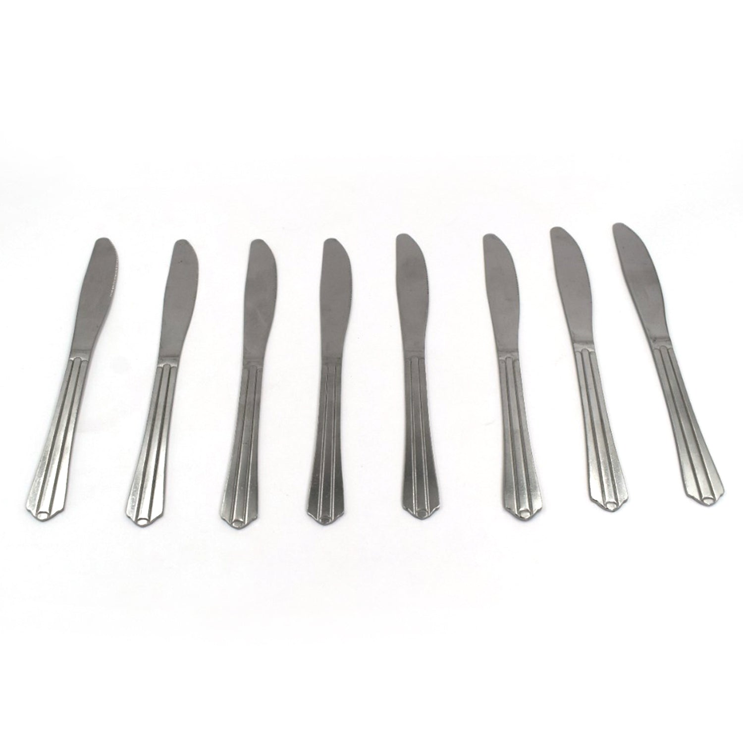 2777 8 Pieces Dinner Knife Cutlery Set Used for Salad sandwich and Portable to be Taken for Outing or Picnic