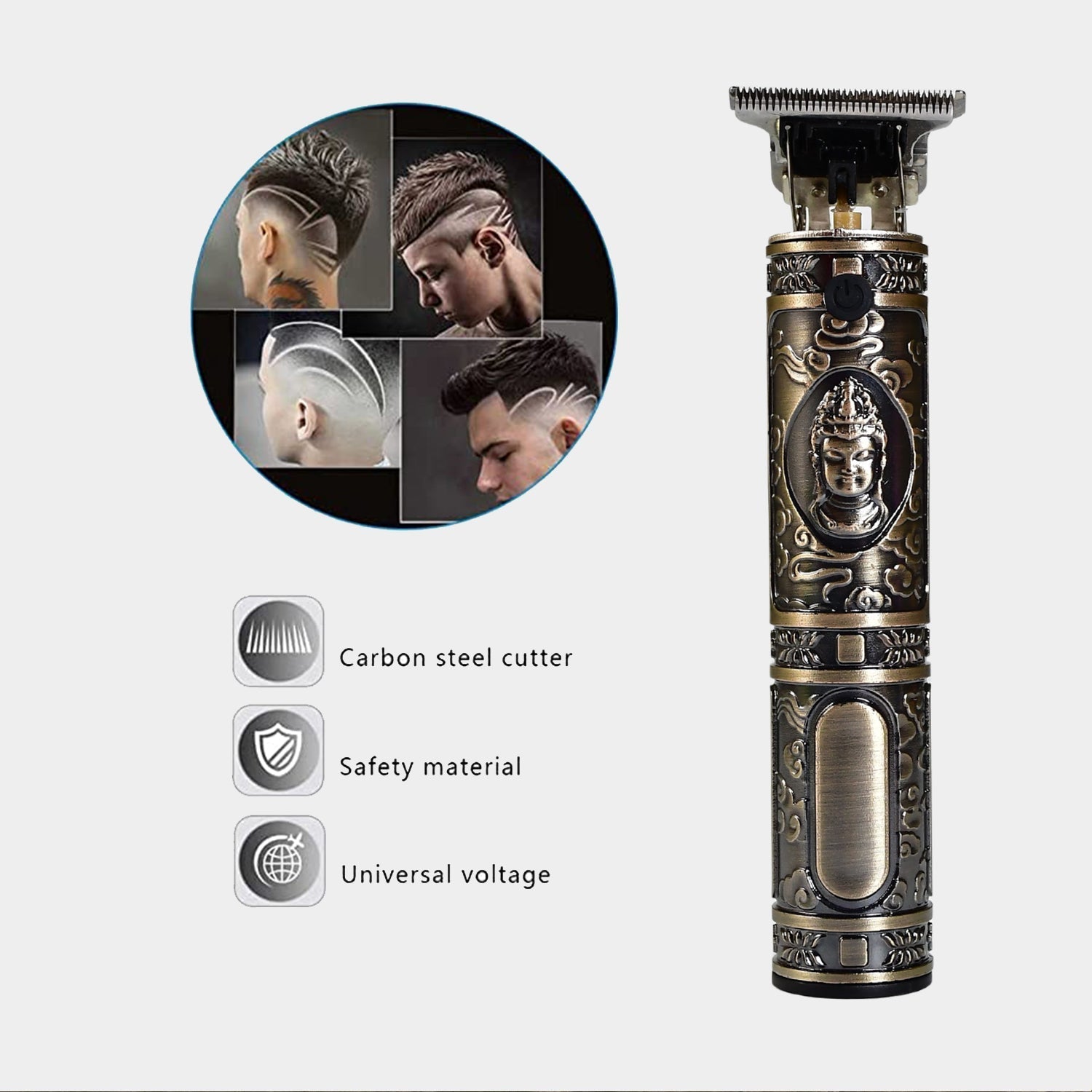 6328 ﻿Electric shaving machine dry shaving for men - hair shaving and trimming beard With adjustable blade clipper.