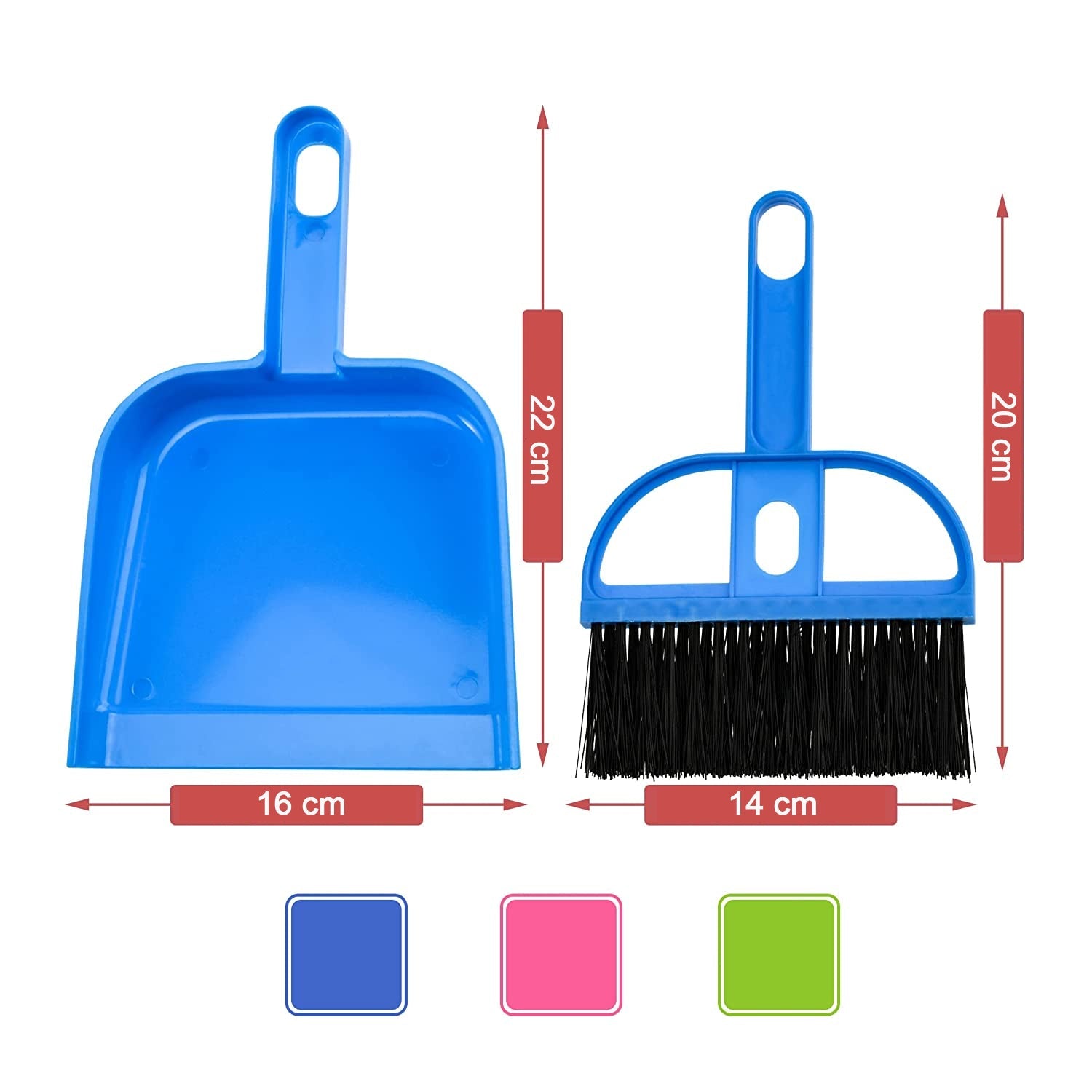 7618 Dustpan Supdi with Brush Broom Set for Multipurpose Cleaning Big Size