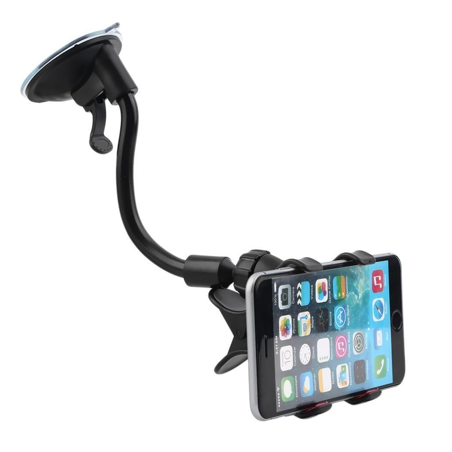 0282B Flexible Mobile Stand Multi Angle Adjustment with 360 Degree Adjustment For Car & Home Use Mobile Stand