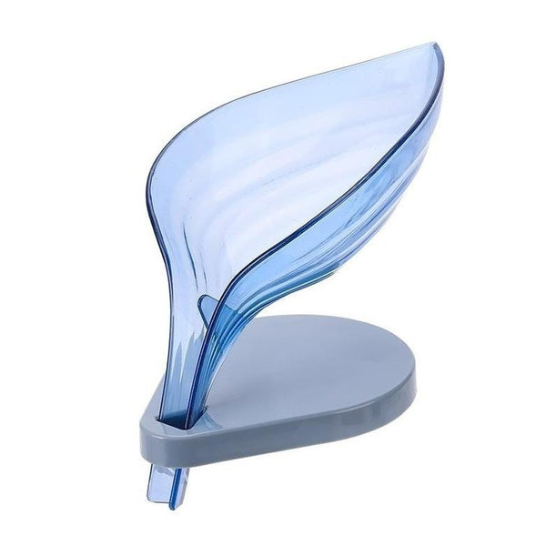 1097 Leaf Shape Soap Box Self Draining Bathroom Soap Holder