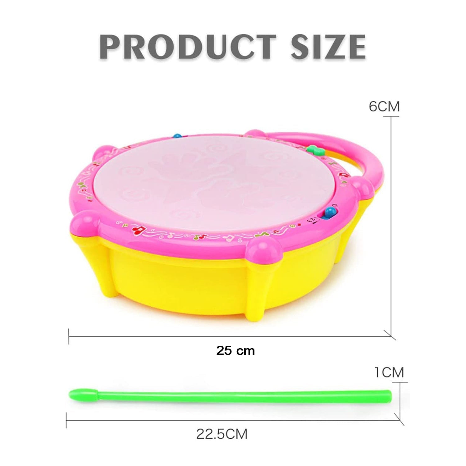 4461 Flash Drum Toys for Kids with Light & Musical Sound Colorful Plastic Baby Drum Musical Toys for Children Baby Toy Instrument Best Gift for Boys & Girls.