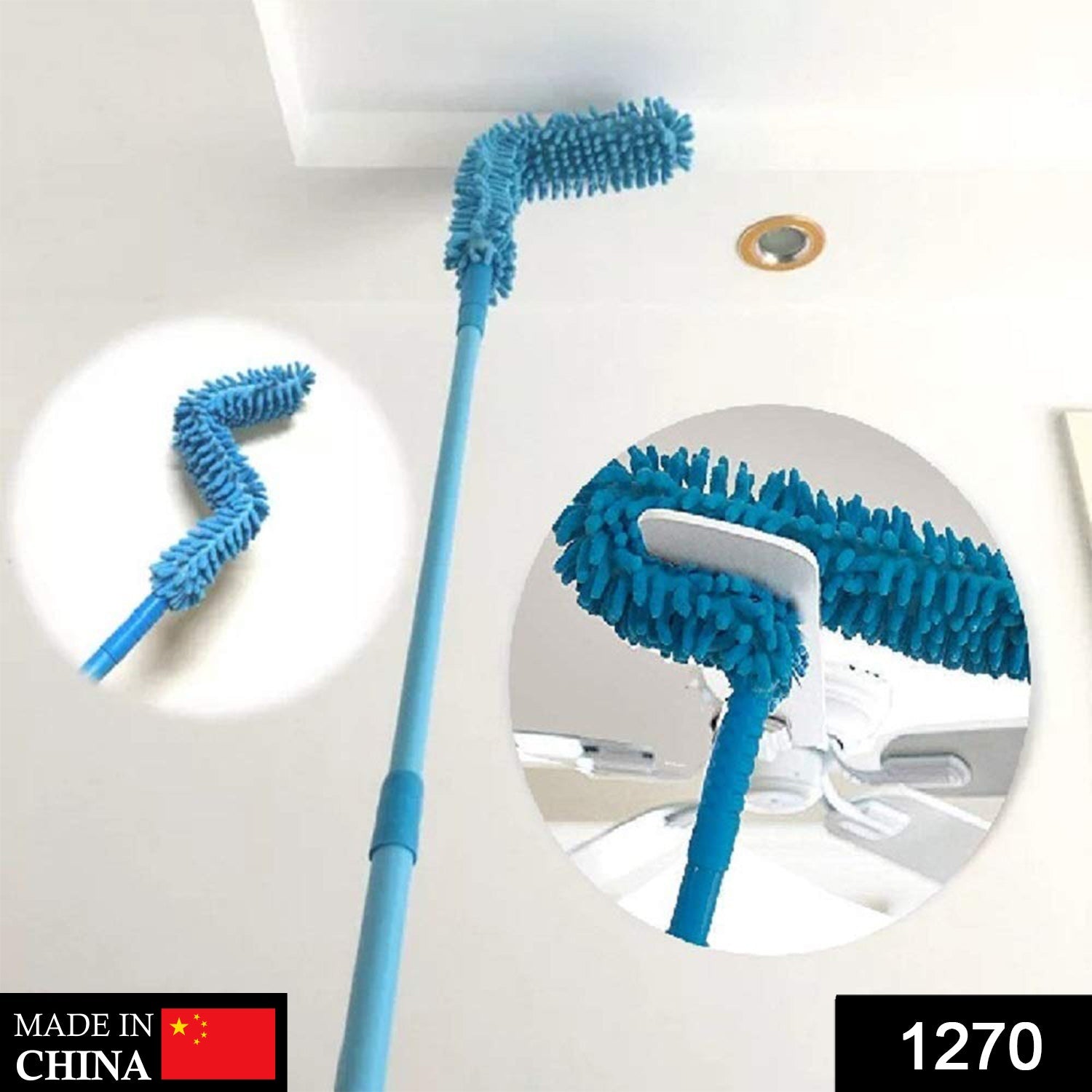 1270 Foldable Multipurpose Microfiber Fan Cleaning Duster for Quick and Easy Cleaning