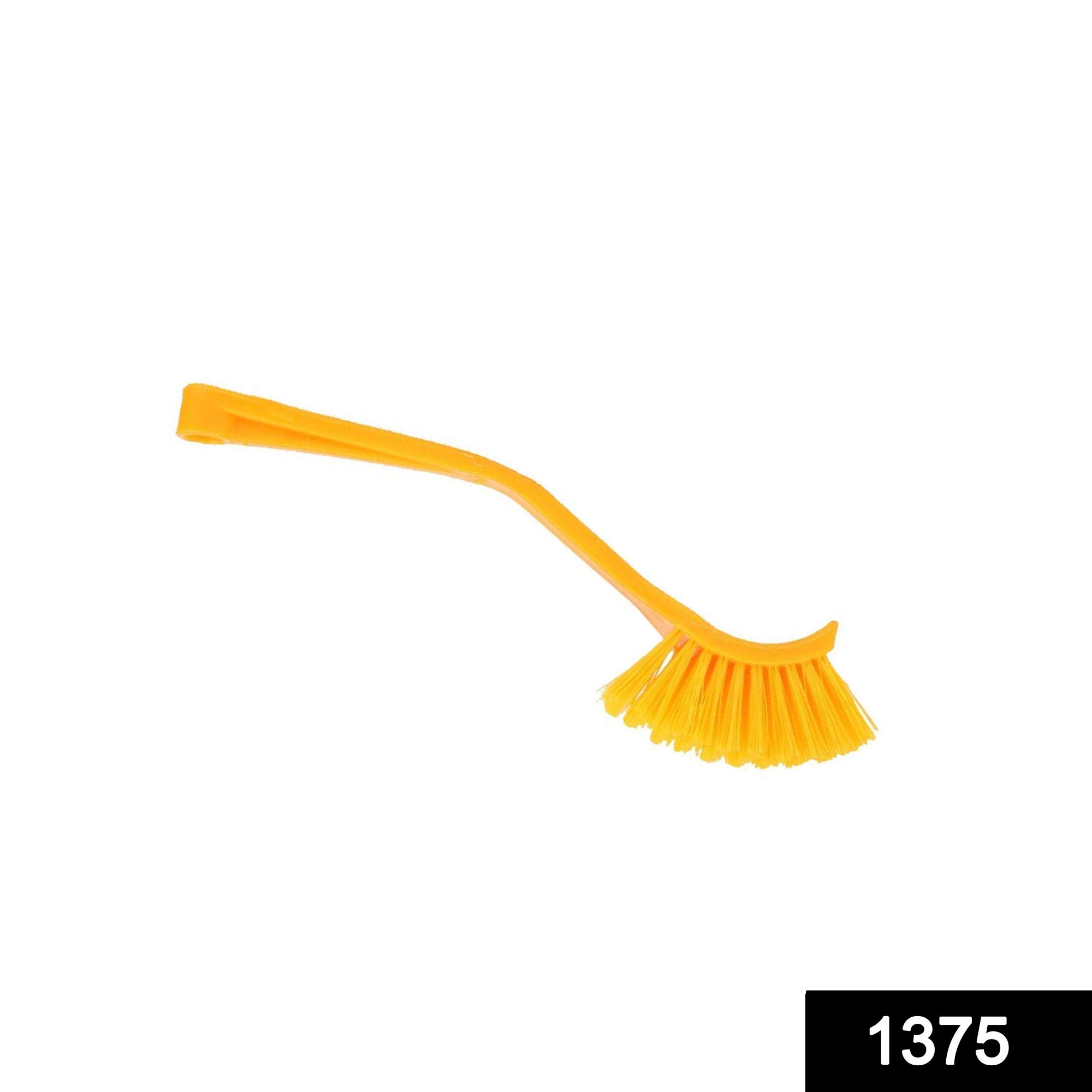 1375 Plastic Wash Basin/Toilet Seat Cleaning Brush (Multicolour)