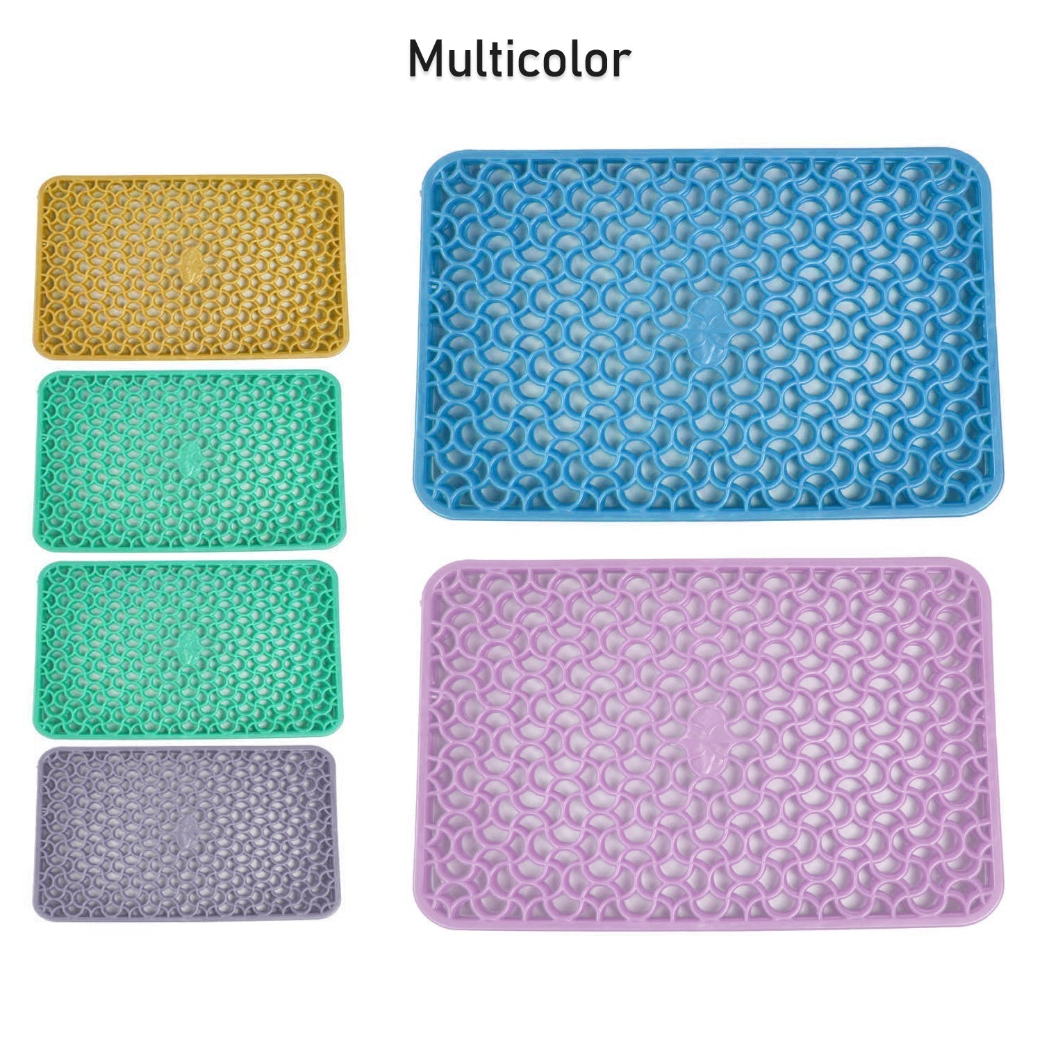 5237 Waterproof PVC Refrigerator Drawer Mats/ Multipurpose Mats/Fridge Mats Set of 6 Pcs