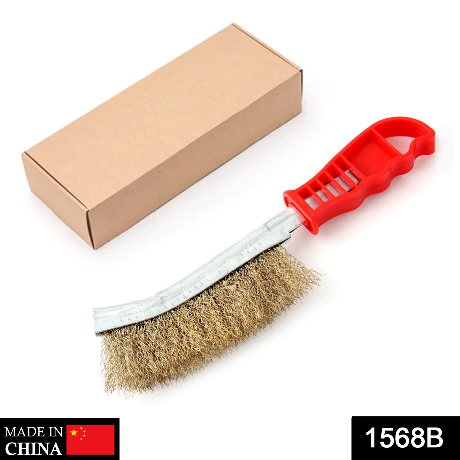 1568B Stainless steel wire hand brush metal cleaner rust paint removing tool