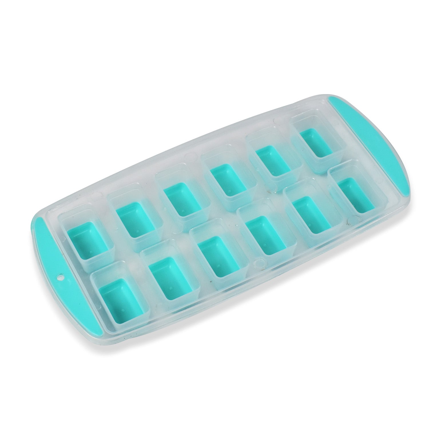 7170   12 Grid Silicon Ice cubes Making Tray Food Grade Square Ice Cube Tray | Easy Release Bottom Silicon Tray