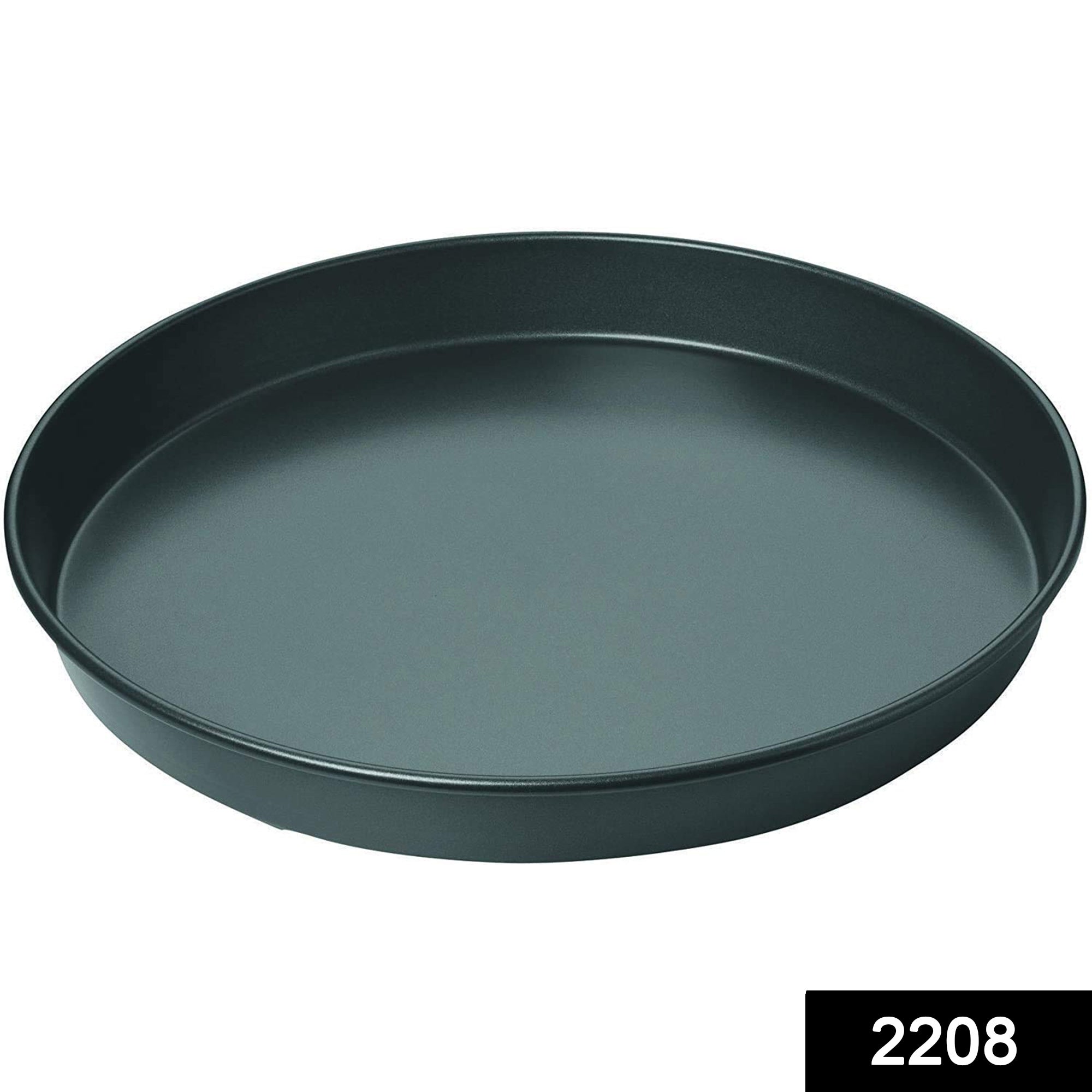 2208 Steel Non-Stick Round Plate Cake Pizza Tray Baking Mould