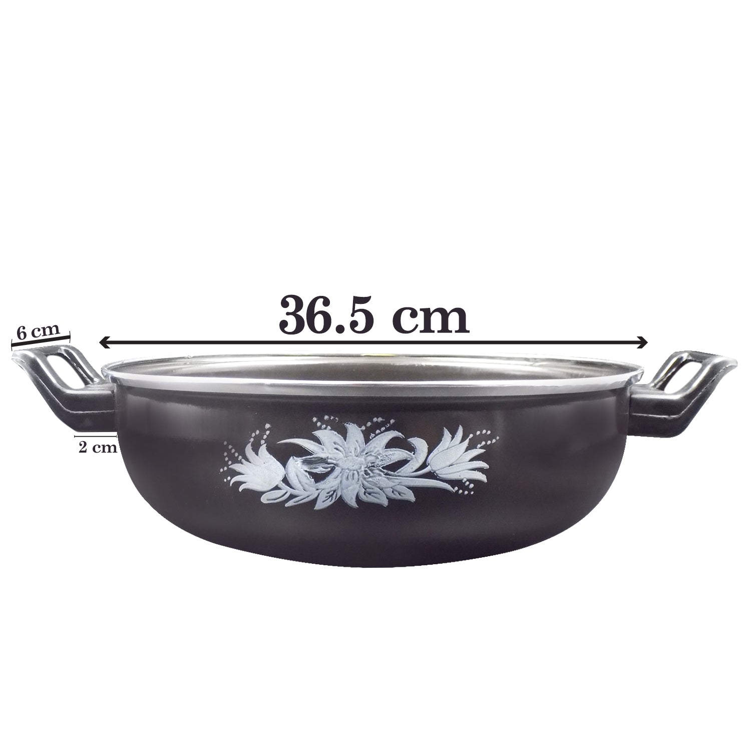 2521 Traditional Small Cast Iron Kadai