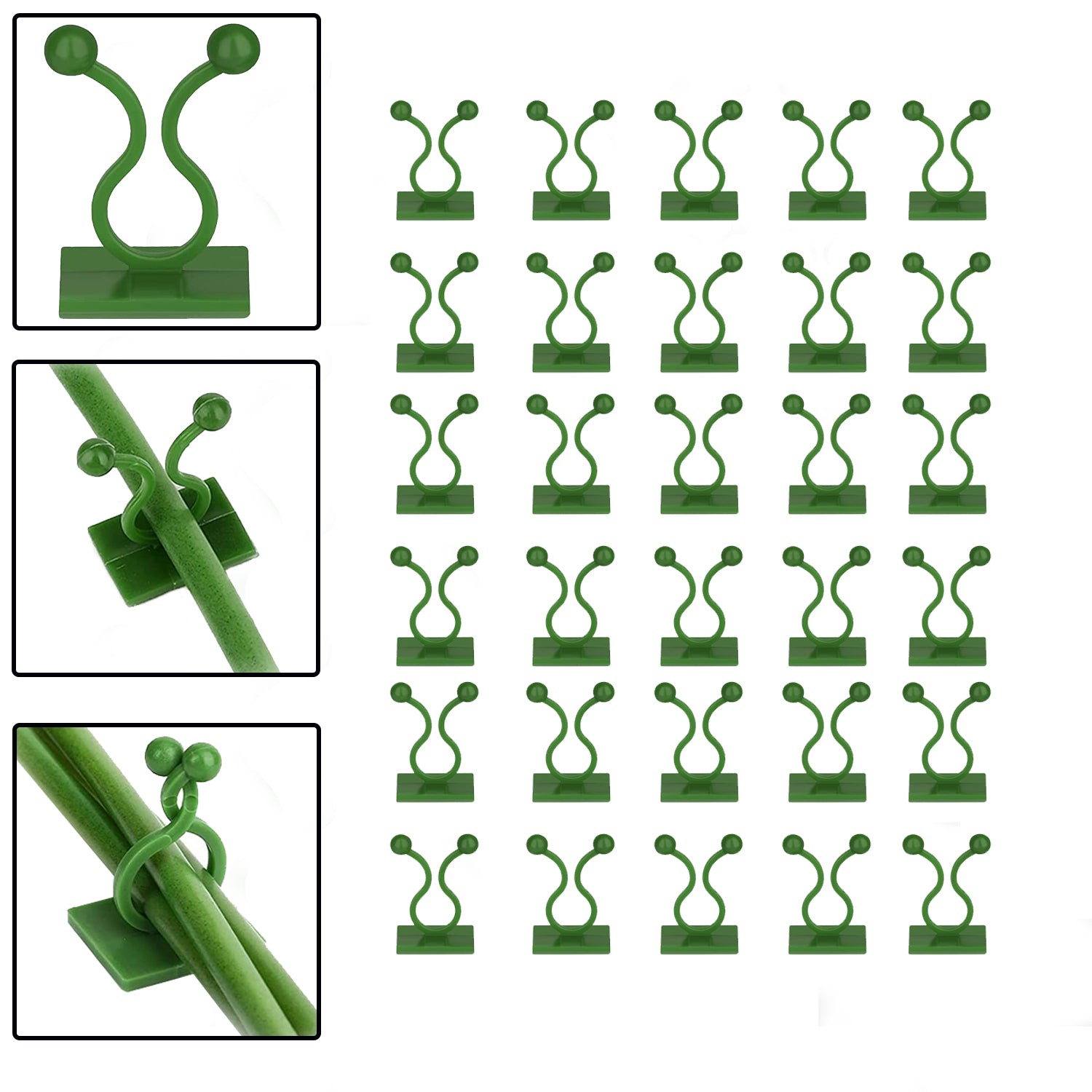 6156A 30pcs wall Plant Climbing Clip widely used for holding plants and poultry purposes and all.