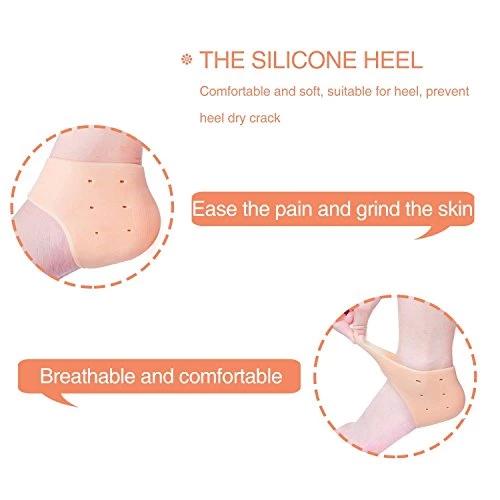 339 Moisturizing Skin Softening Silicone Gel for Dry Cracked Heel Repair (Multicolour) Your Brand