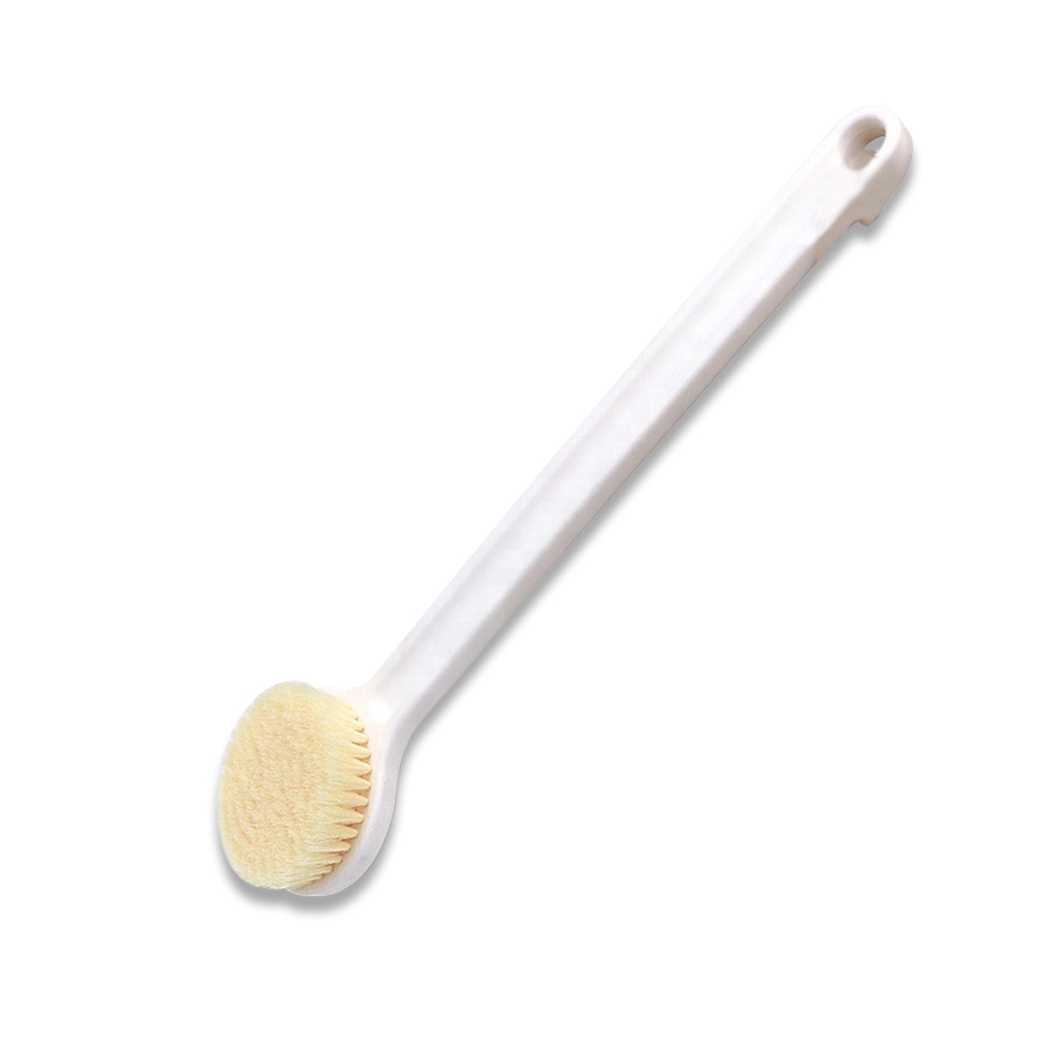 6197 Body Brush Long Handle Dry Brush Soft Bristle Bath Brush Back Scrub Exfoliating Massage.