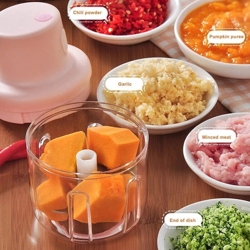 7027 Electric Fruit Vegetable Onion Garlic Cutter Food Speedy Chopper