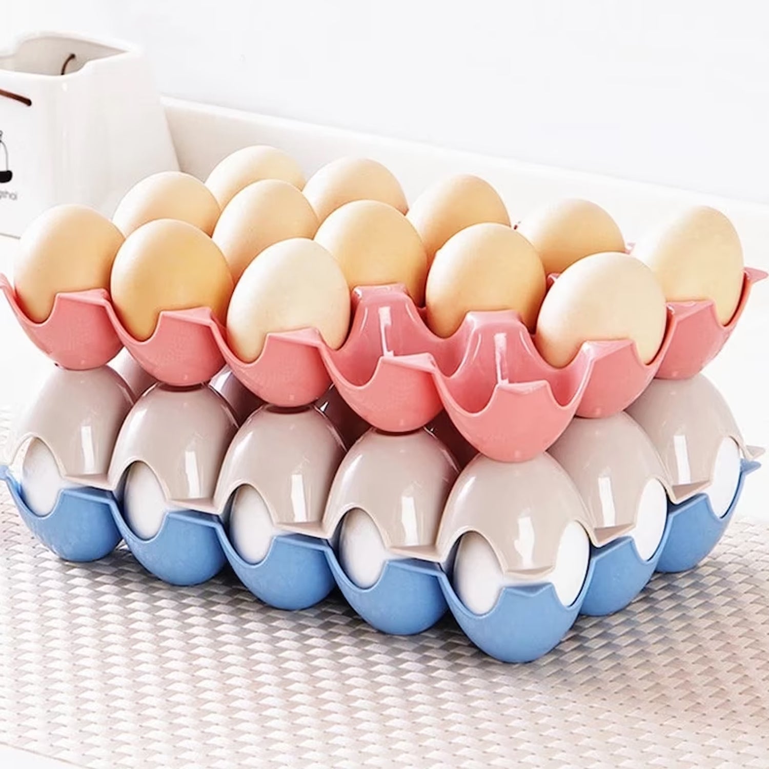 2206 Egg Trays for Storage with 15 Eggs Holder