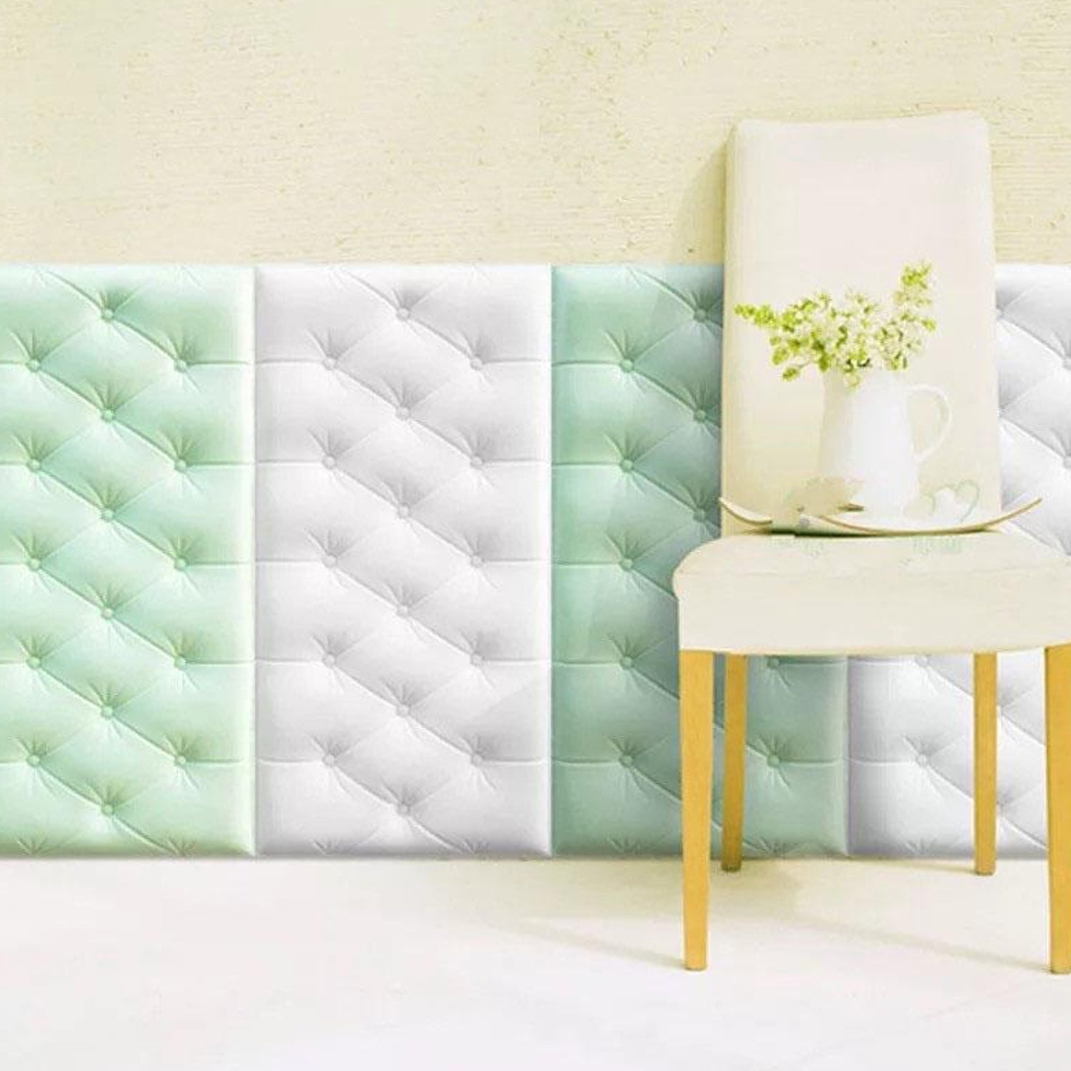 9038 Green 3D Adhesive wallpaper for  living Room. Room Wall Paper Home Decor Self Adhesive Wallpaper