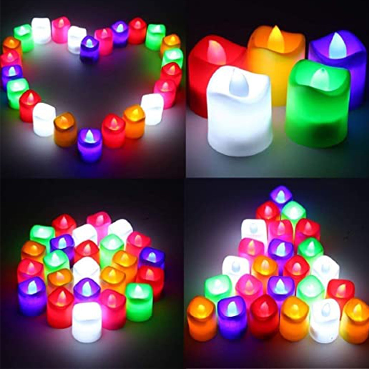 6430 1PC FESTIVAL DECORATIVE - LED TEALIGHT CANDLES | BATTERY OPERATED CANDLE IDEAL FOR PARTY.