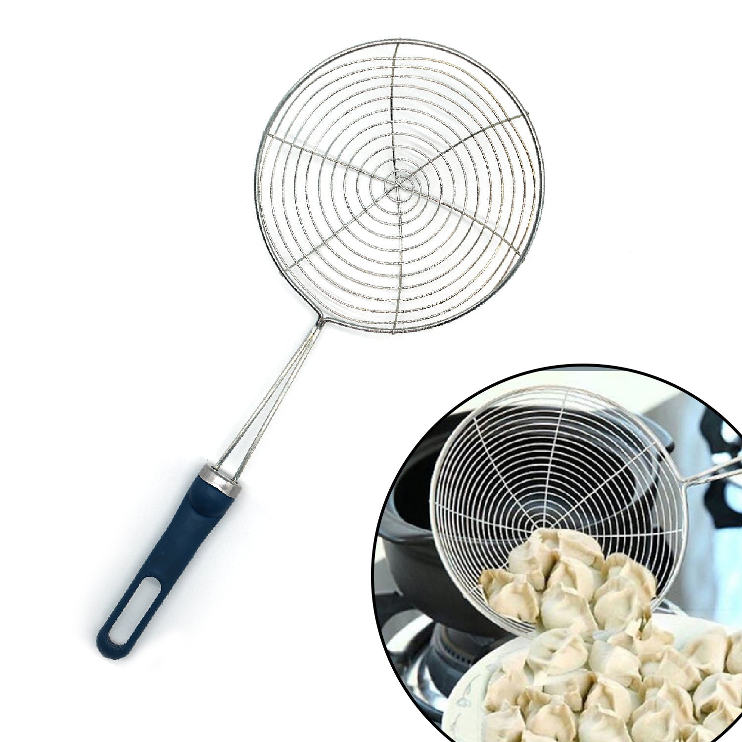 2880 Round Stainless Steel Deep Fry /Mesh Strainer