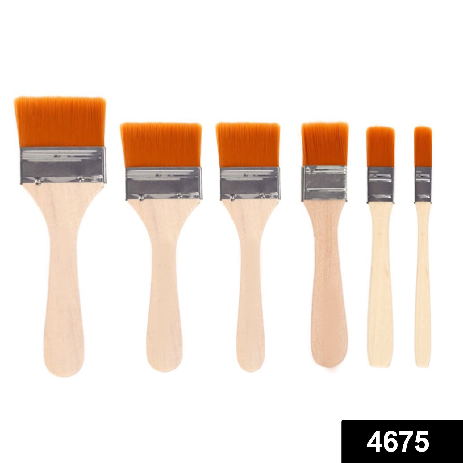 4675 Artistic Flat Painting Brush - Set of 6