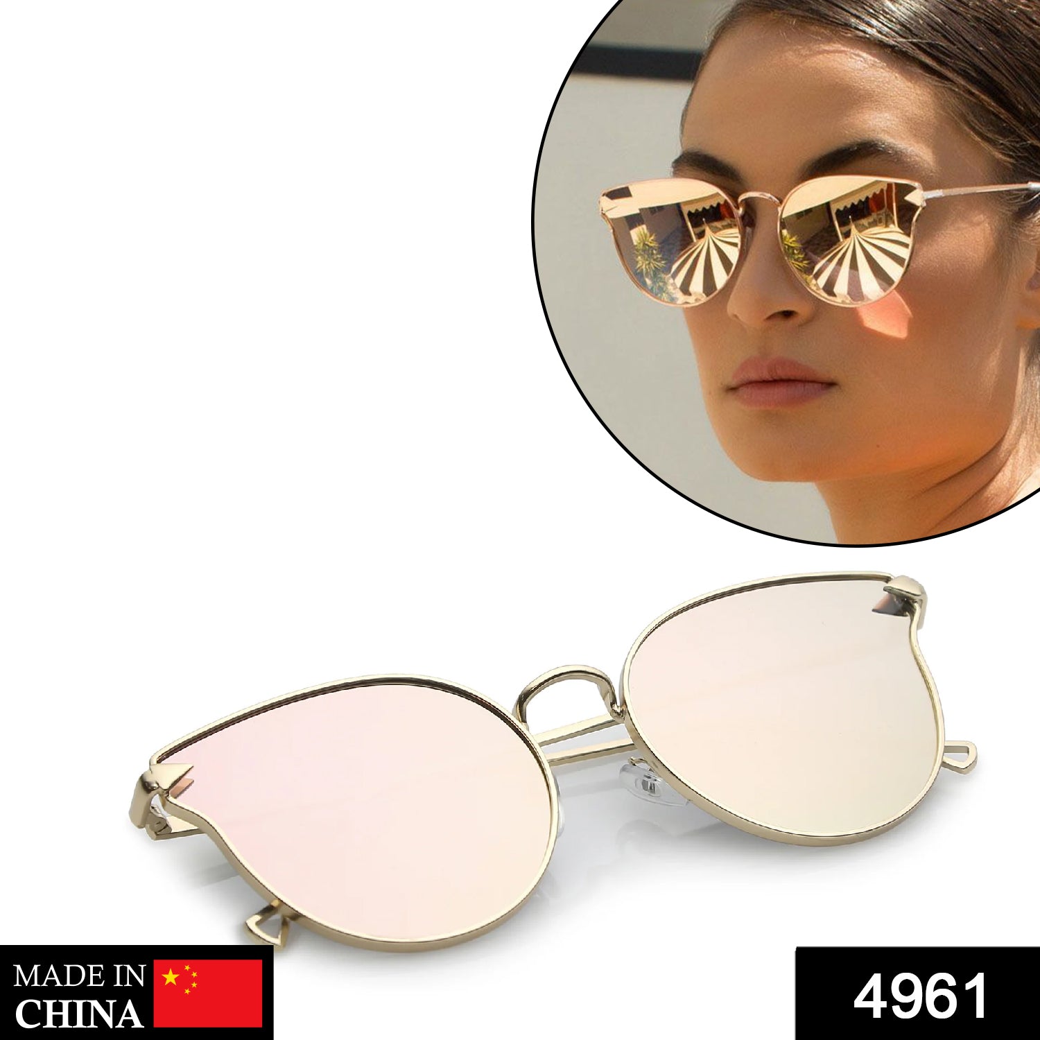 4961 Retro Driving Sunglasses Vintage Fashion Frame