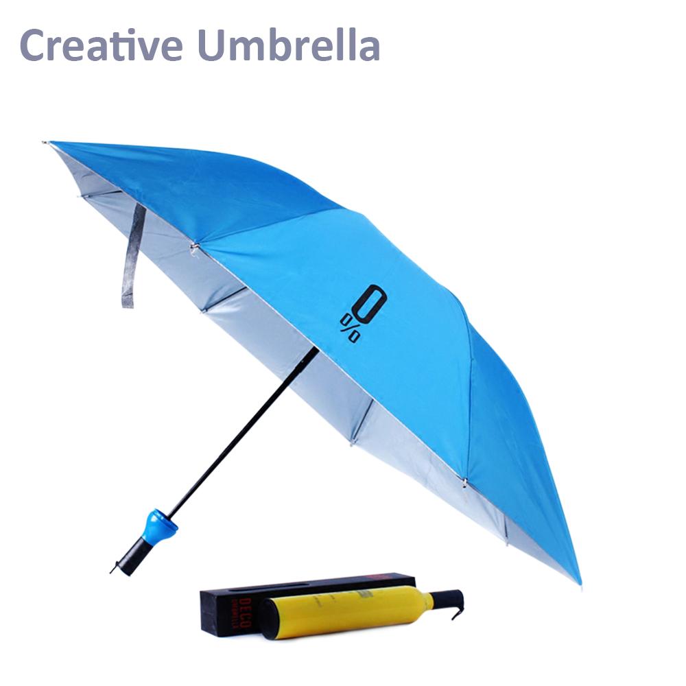 0518 Pocket Folding Wine Bottle Umbrella