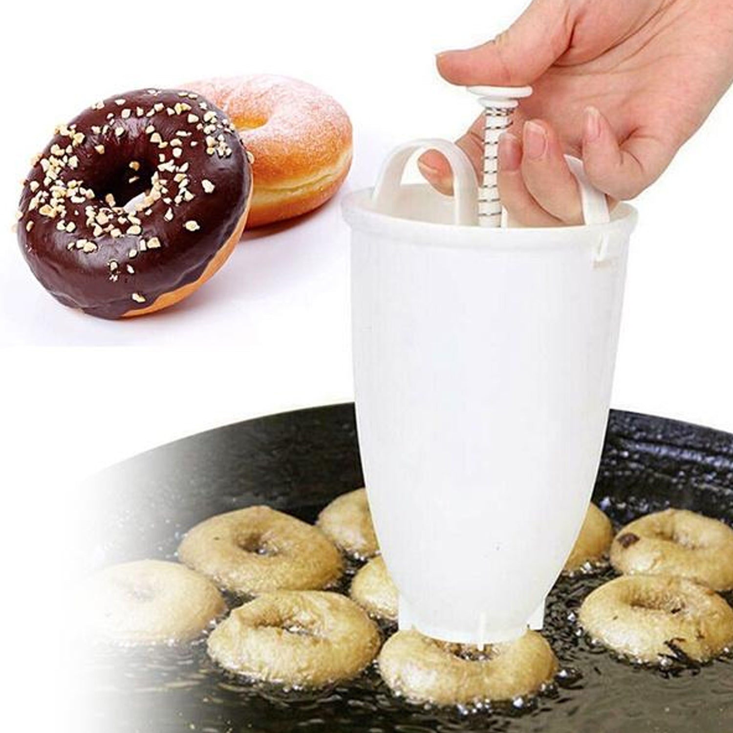 0646B MINI DONUT MAKER DISPENSER - PLASTIC VADA/MEDUWADA MAKER