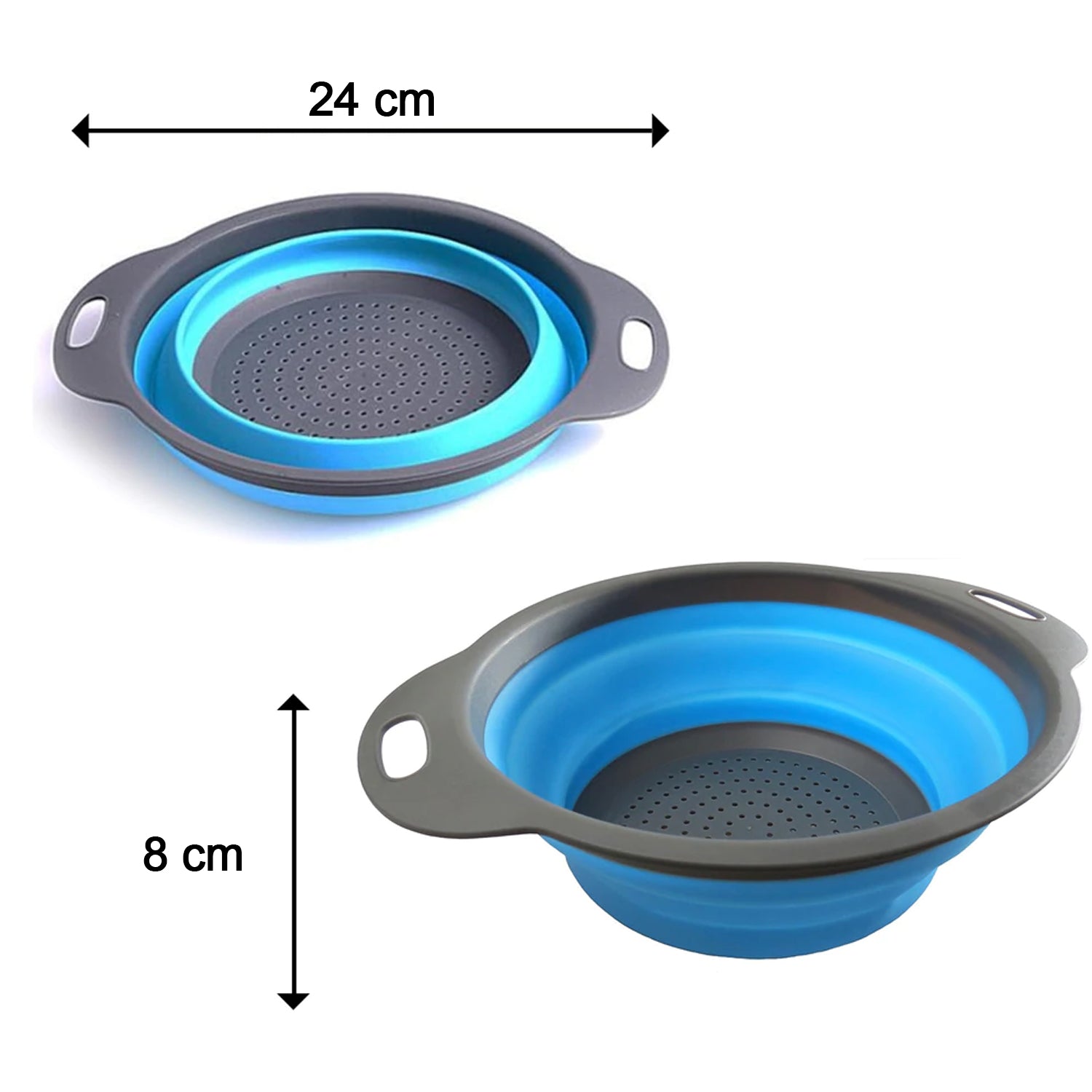 2712 A Round Small Silicone Strainer widely used in all kinds of household kitchen purposes while using at the time of washing utensils for wash basins and sinks etc.