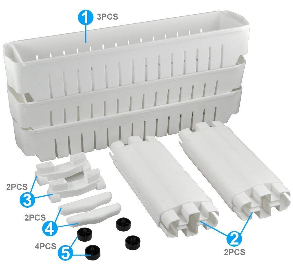 2173 Multipurpose 3 Layer Slim Side Space Saving Storage Organizer Rack Shelf