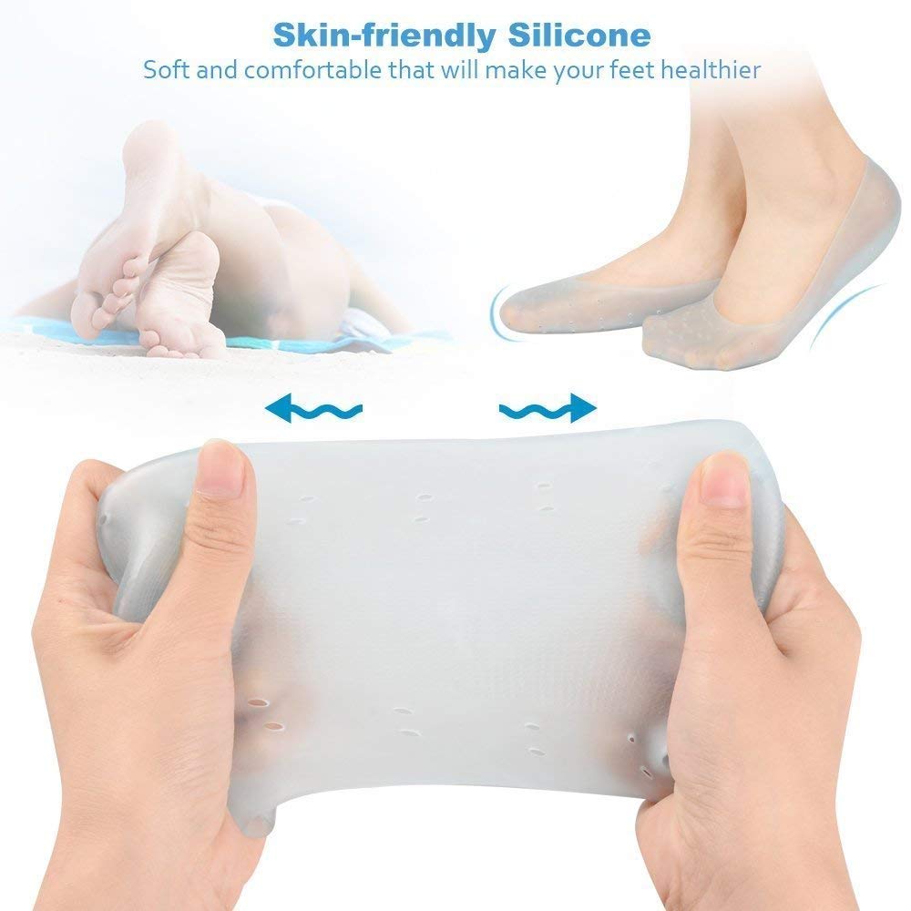 1352 Anti Crack silicone Gel Foot Protector Moisturizing Socks