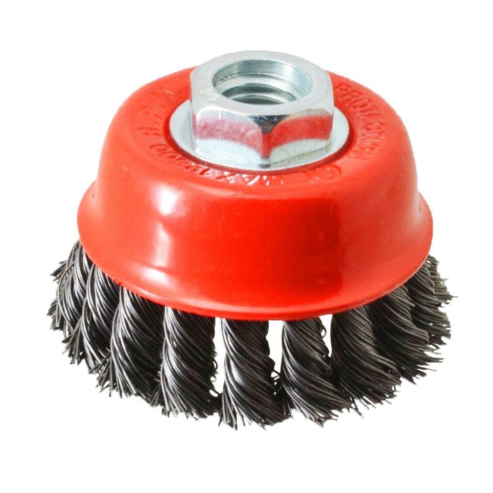 195 Wire Wheel Cup Brush (Black)