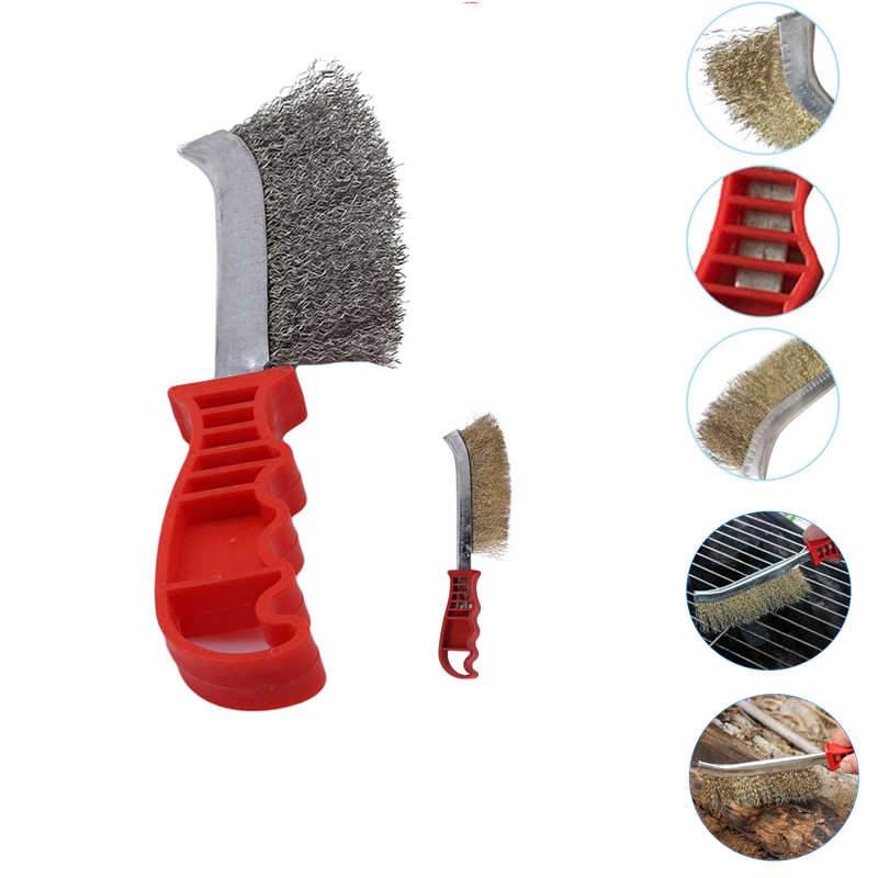 1568B Stainless steel wire hand brush metal cleaner rust paint removing tool