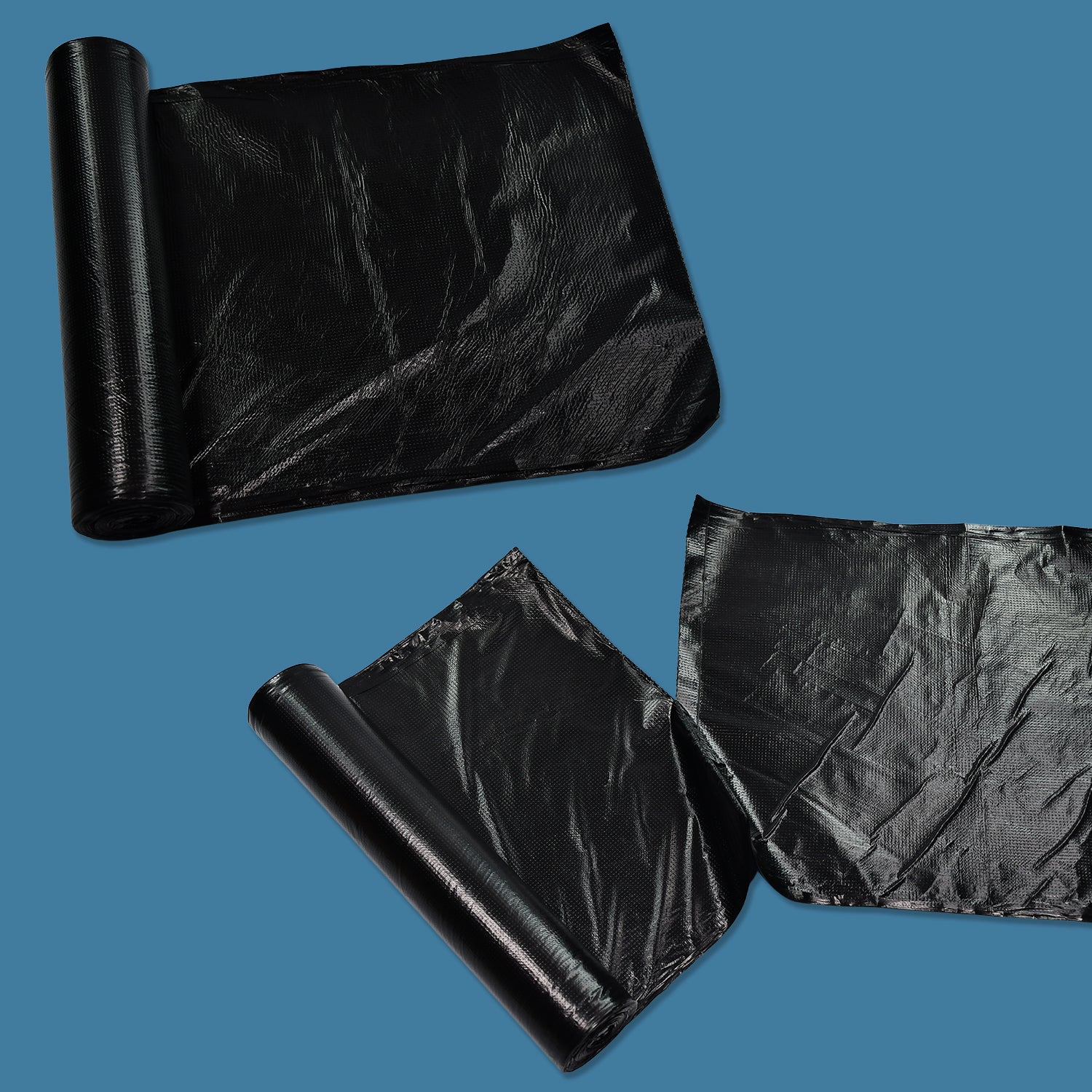 9208 Black 1Roll Garbage Bags/Dustbin Bags/Trash Bags 100X120Cm