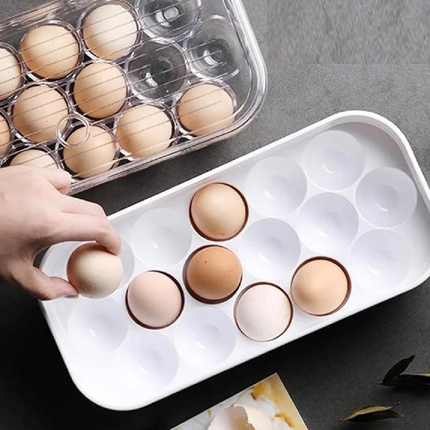 2794 12 Cavity Egg Storage Box For Holding And Placing Eggs Easily And Firmly.