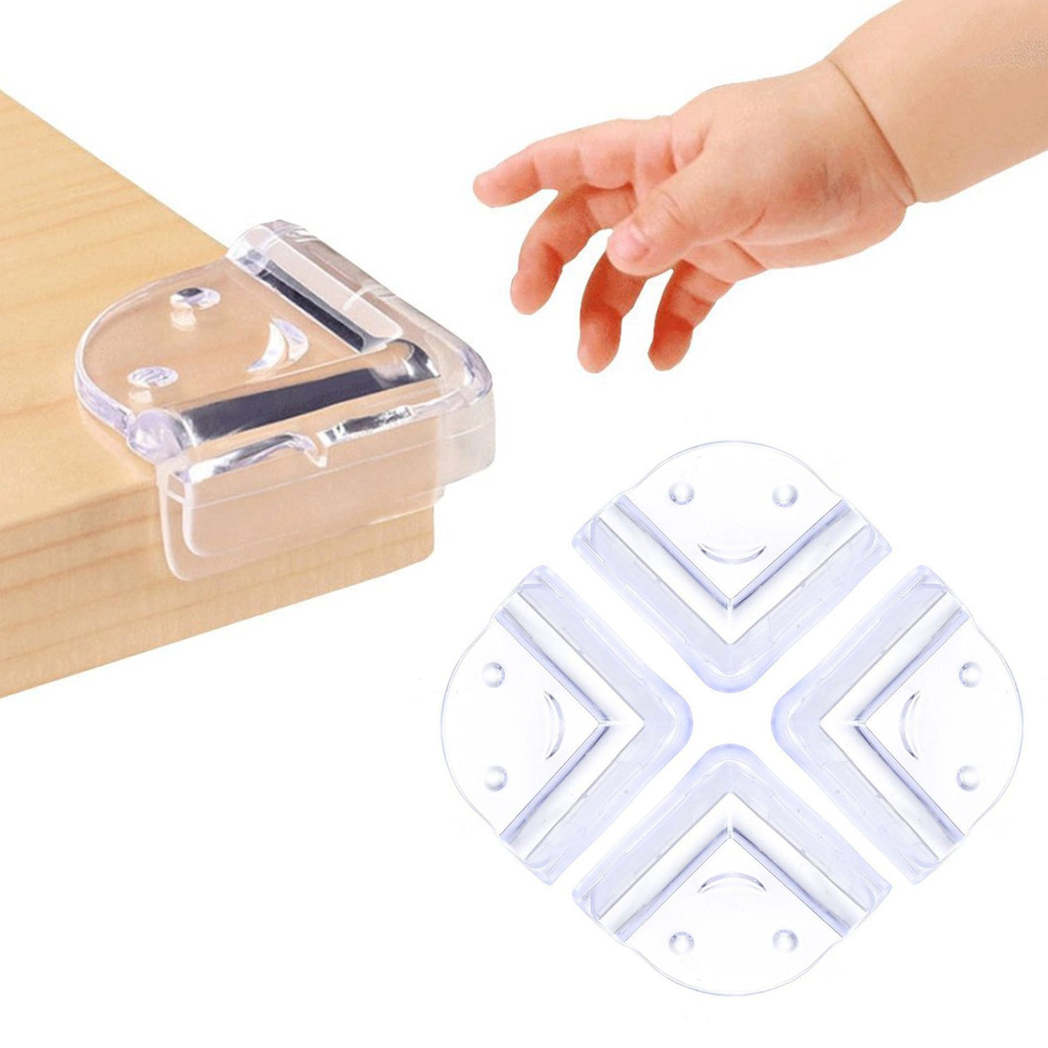 1696 Table Corners Edge Protector Guards for Baby Child Safety (Pack of 4Pc)