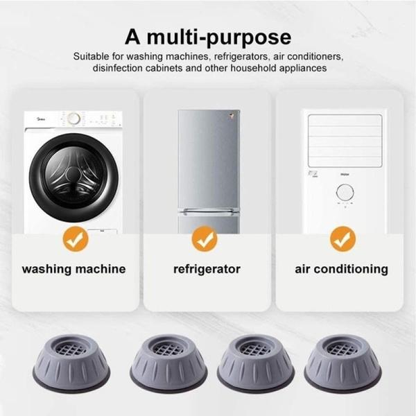 4657 Washer Dryer Anti Vibration Pads with Suction Cup Feet