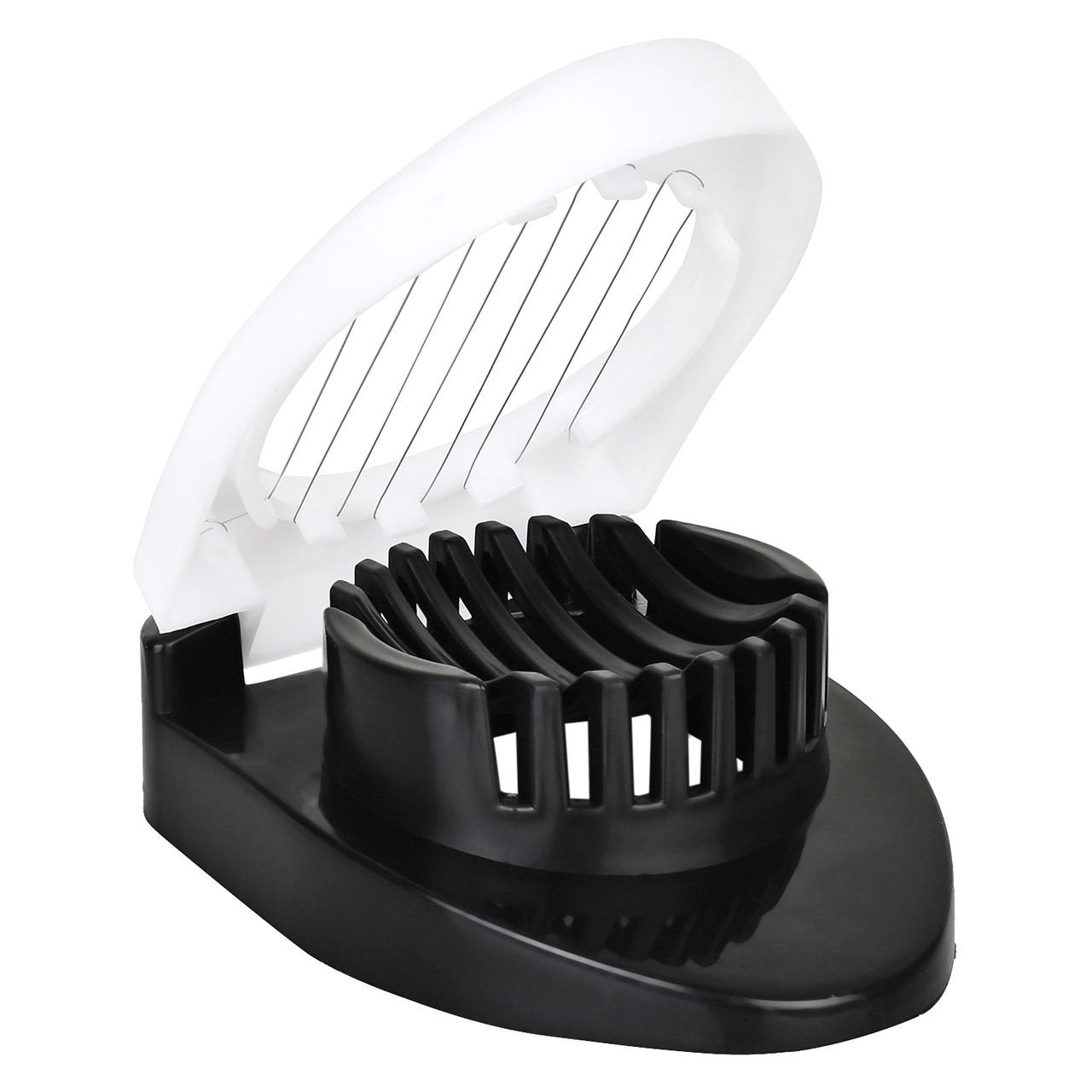 2129 Oval Shape Plastic Multi Purpose Egg Cutter/Slicer with Stainless Steel Wires