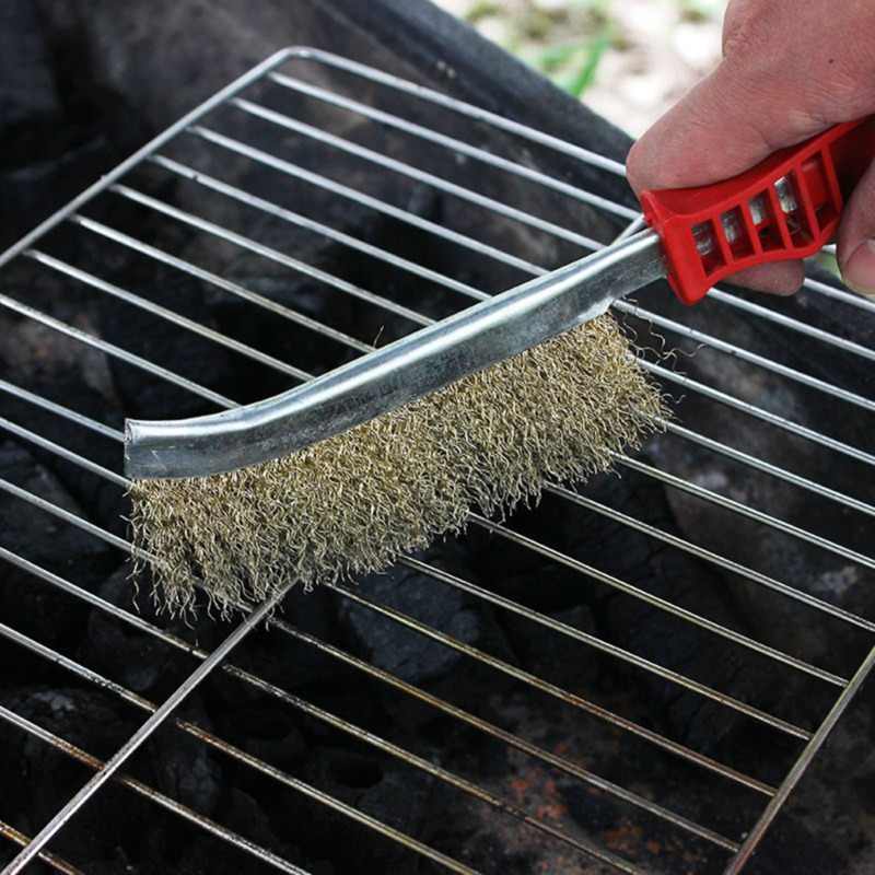 1568B Stainless steel wire hand brush metal cleaner rust paint removing tool