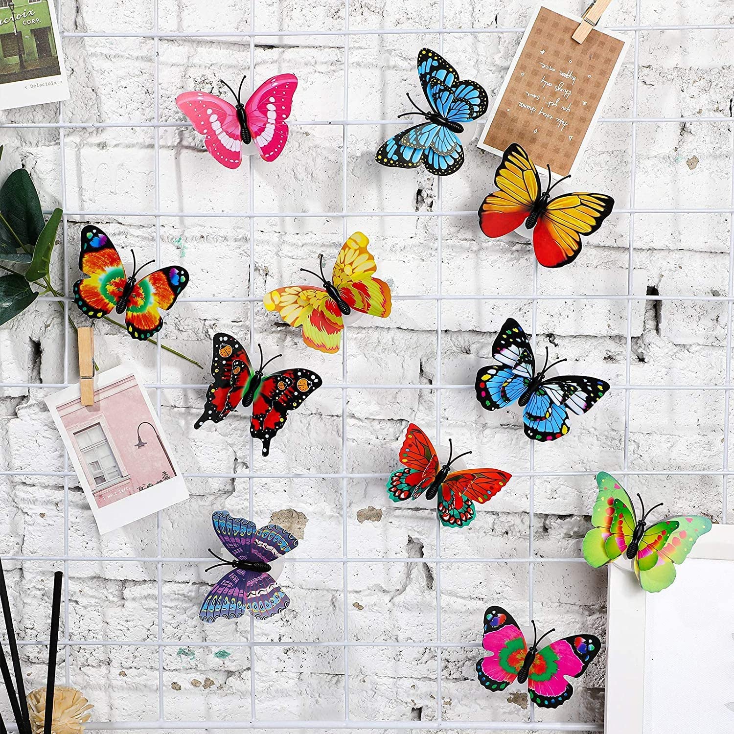 6278 The Butterfly 3D Night Lamp Comes with 3D Illusion Design Suitable for Drawing Room, Lobby. 