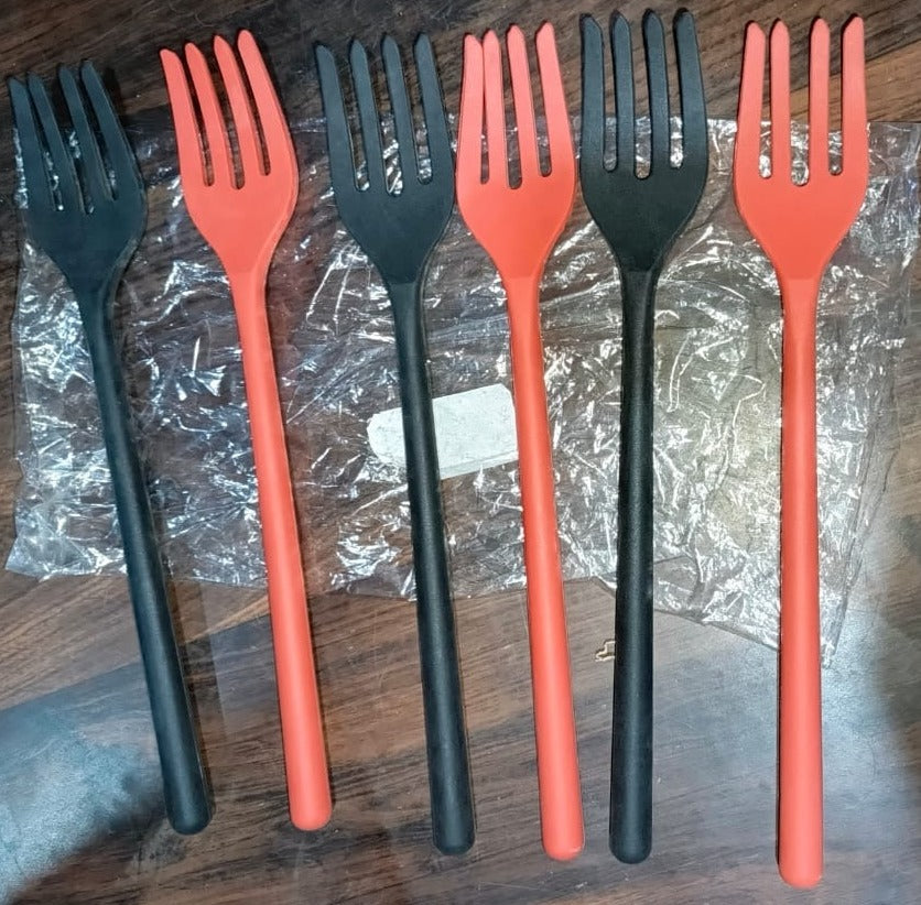 5699 Silicone Flexible Forks, Silicone Cooking Fork Heat Resistant, Multifunctional Nonstick Blending Fork (6 Pcs)